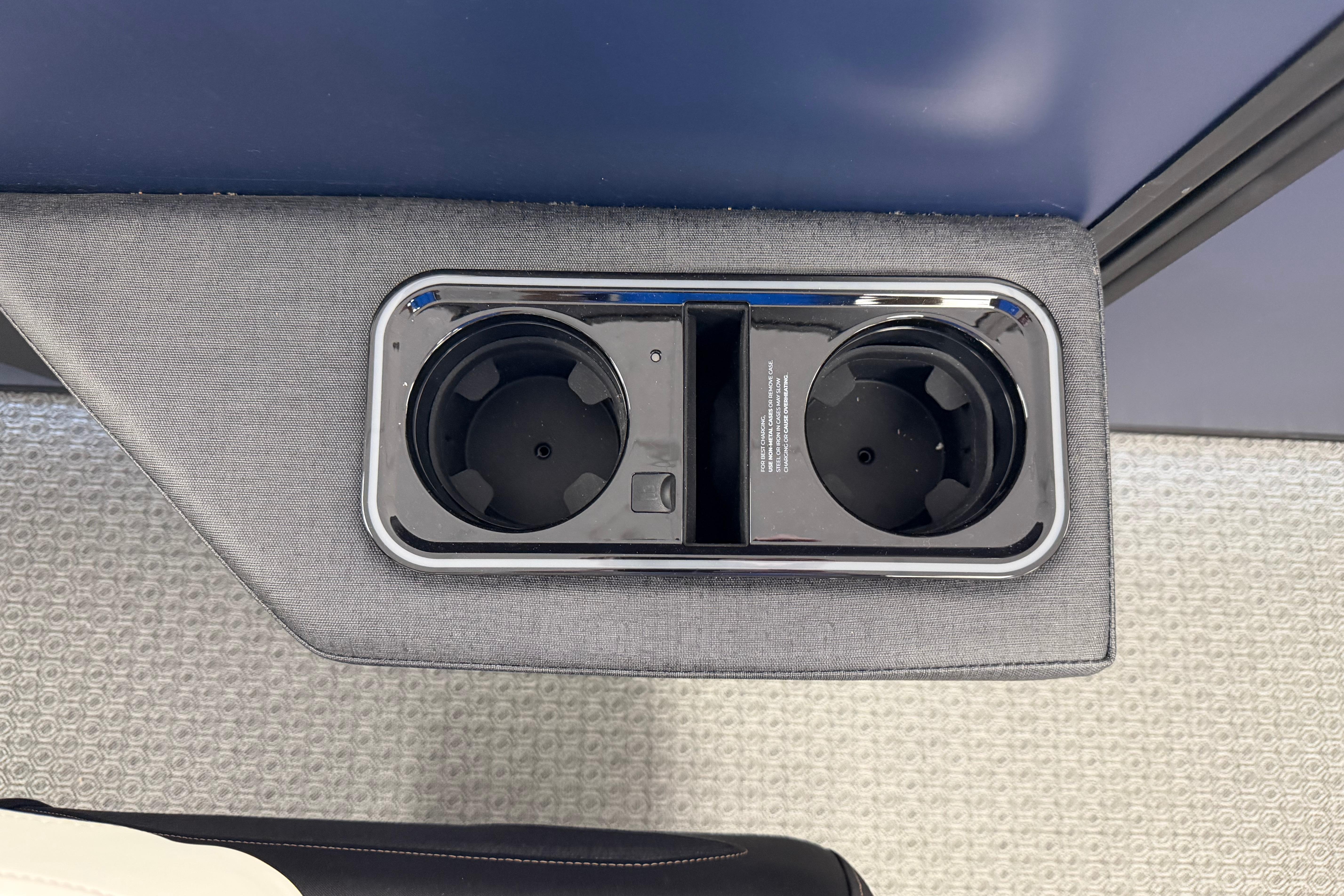 Evotti 721CS 2026 interior cup holders with sleek design and modern finish.
