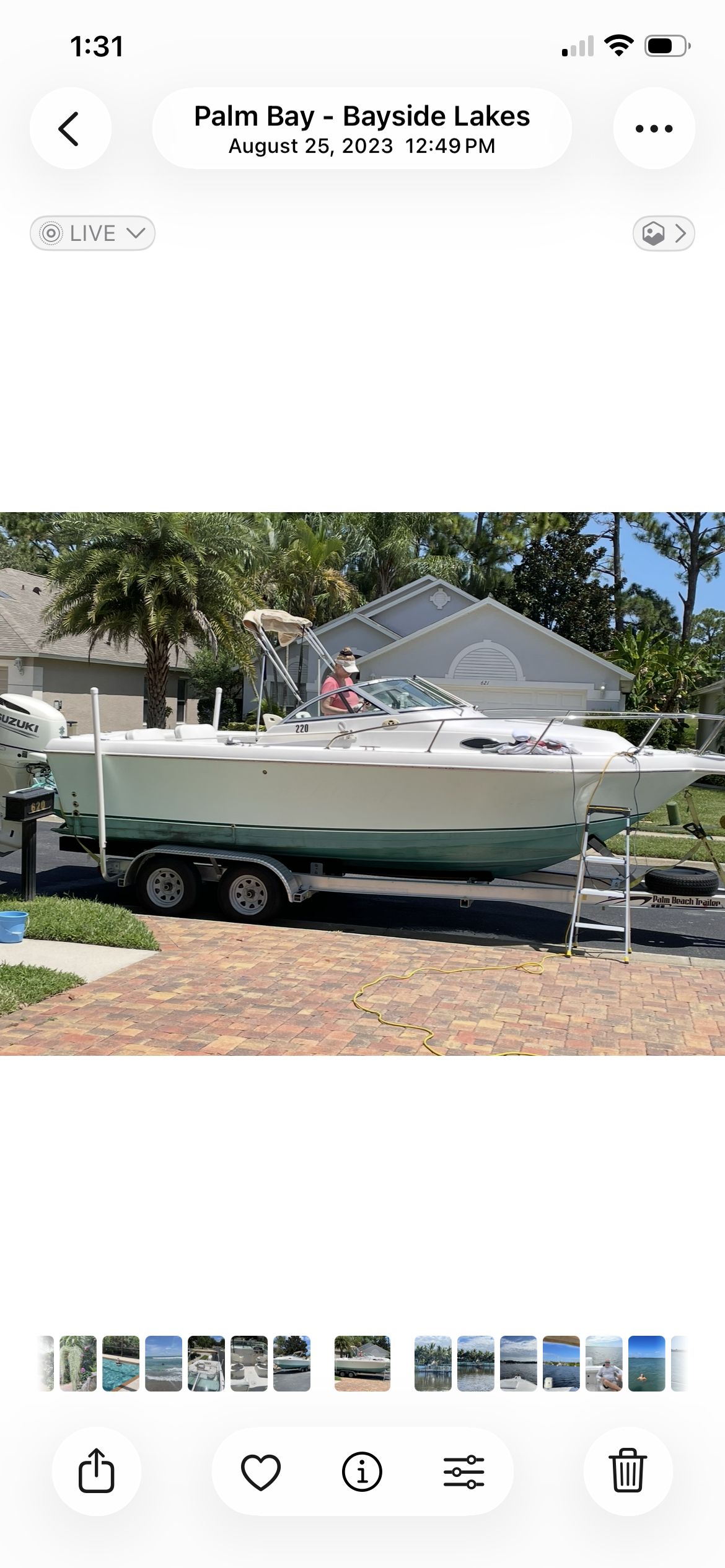1997 Pro-Line 22.5’ walk around cutty cabin