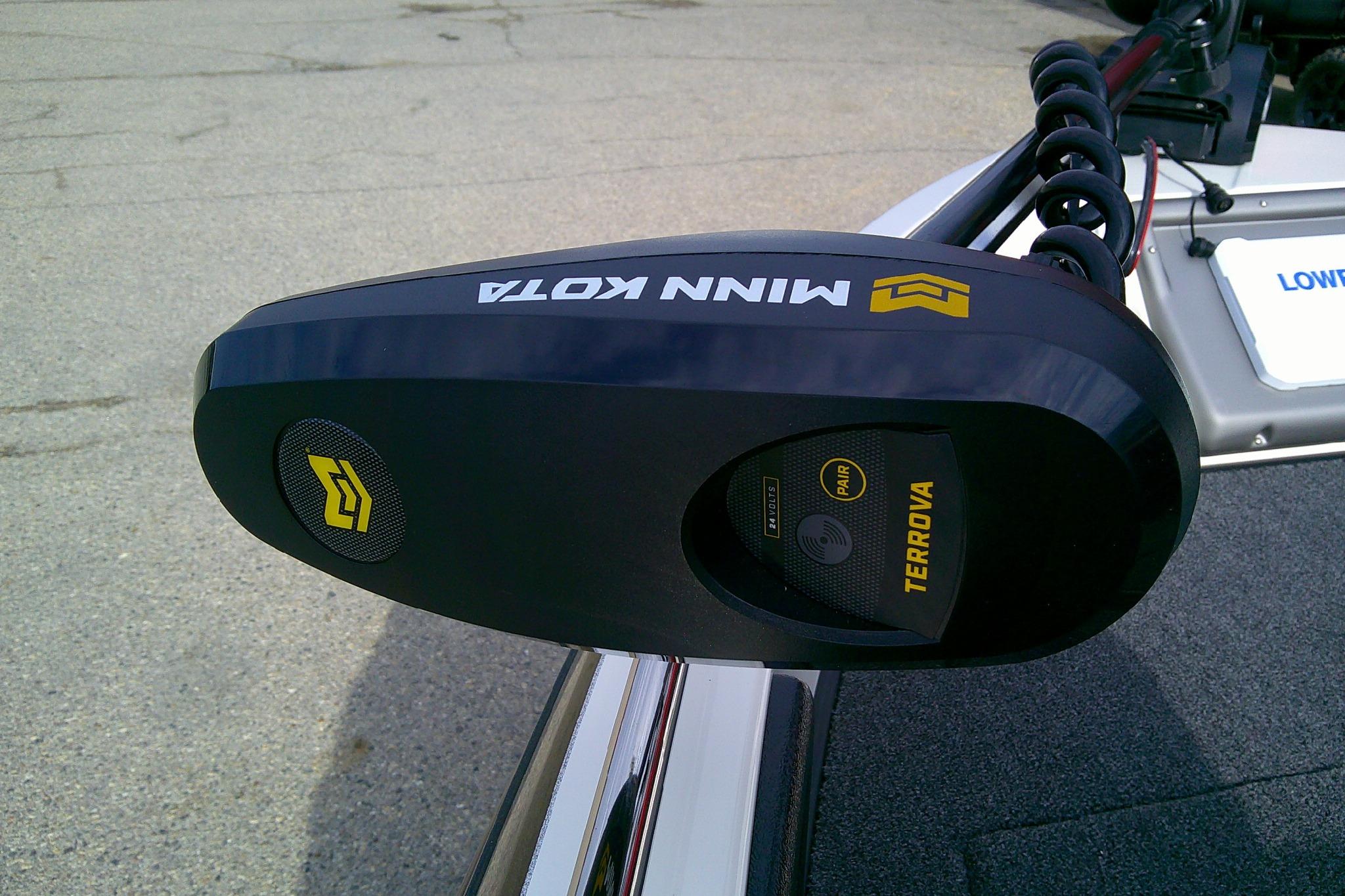 Minn Kota Terrova trolling motor on 2026 Ranger 1880MS boat deck.