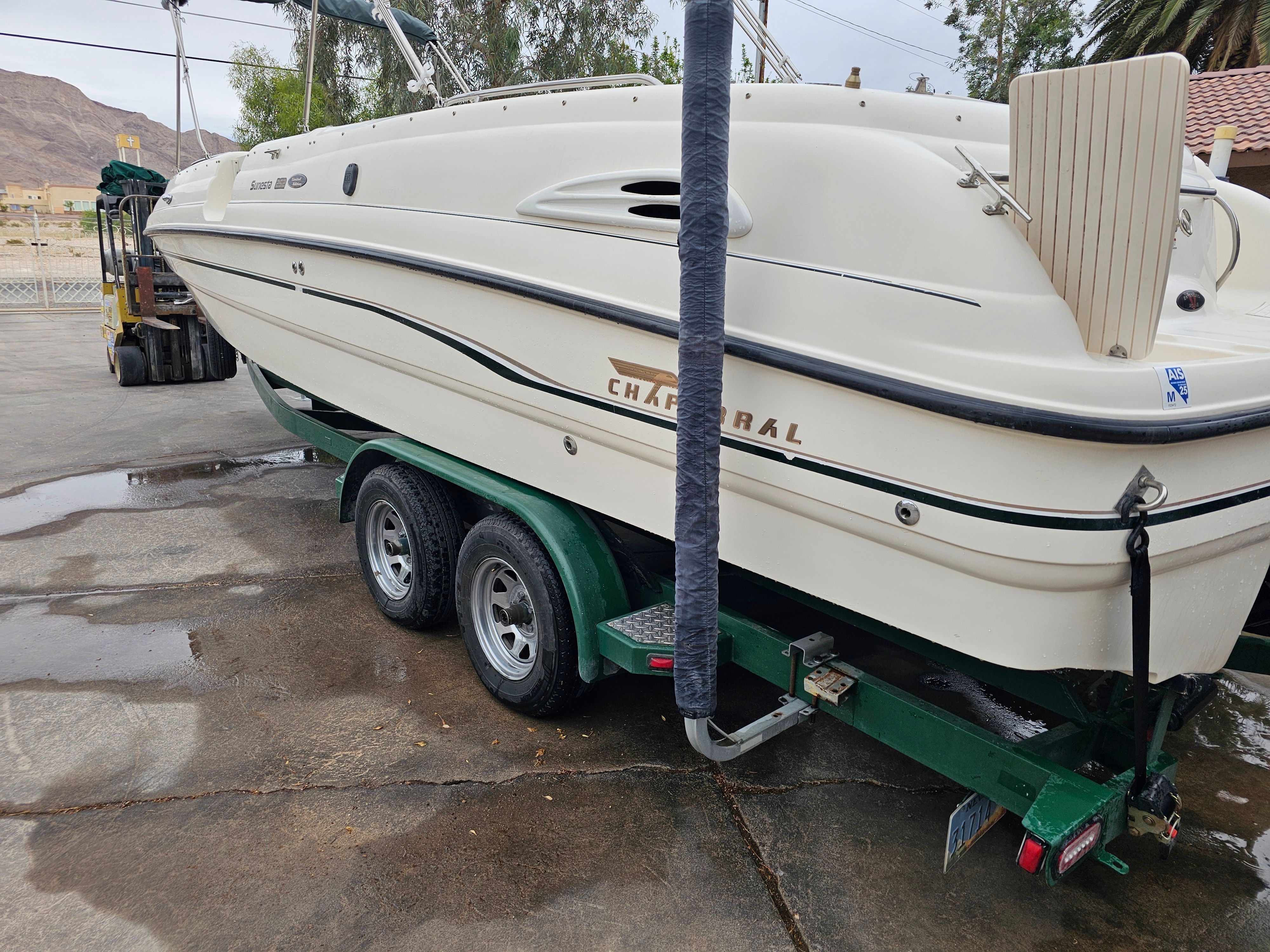 1998 Chaparral Sunesta 252 Special Edition on trailer.