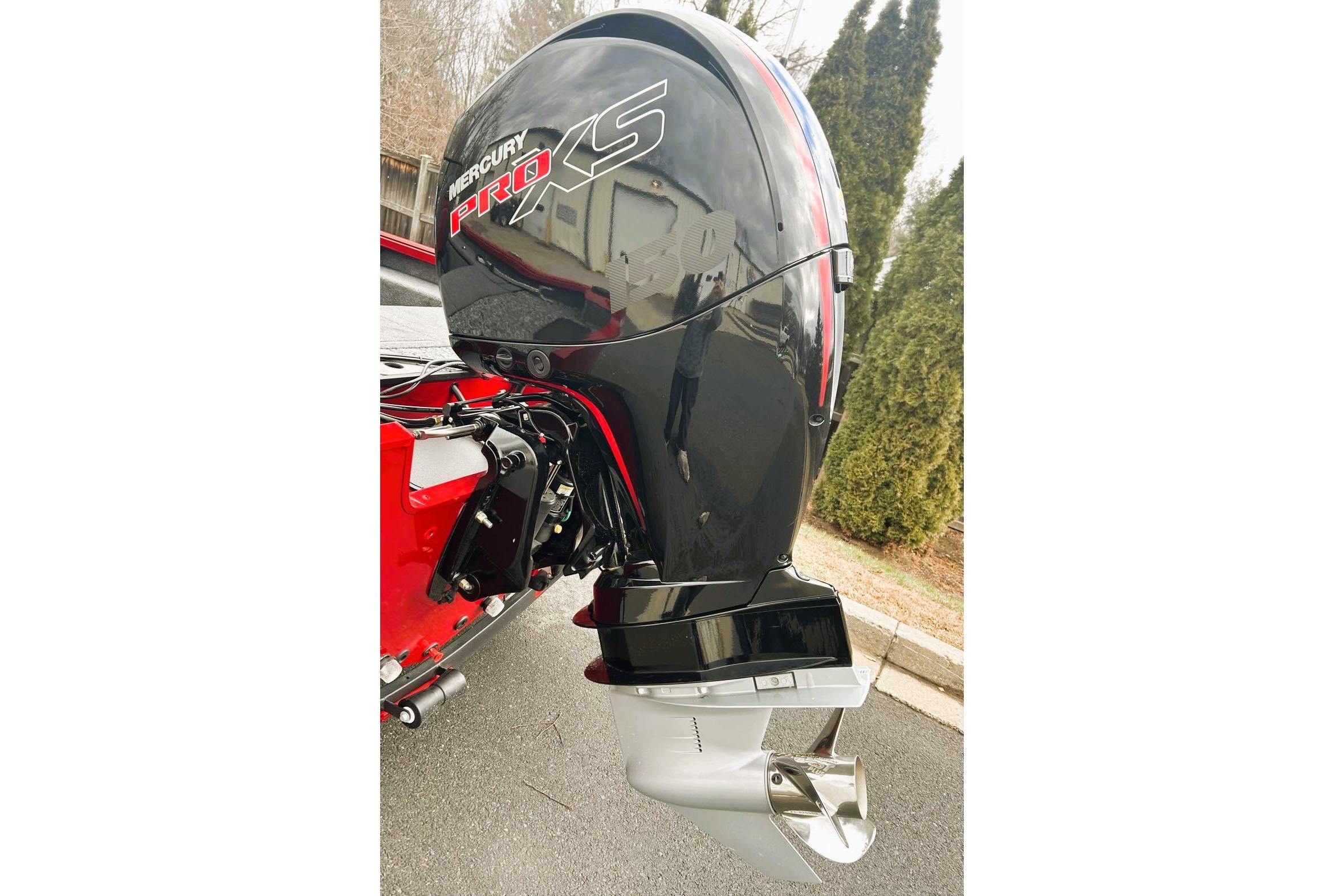 2026 Ranger VS1782SC Reata with Mercury Pro XS outboard motor, parked outdoors.