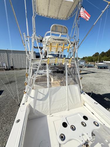 2001 Albemarle 280 Express Sport Fisherman boat with diesel power, featuring a fishing tower.