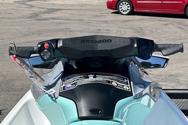 Handlebars of a 2026 Sea-Doo GTI 130 WH IBR 26 STD.