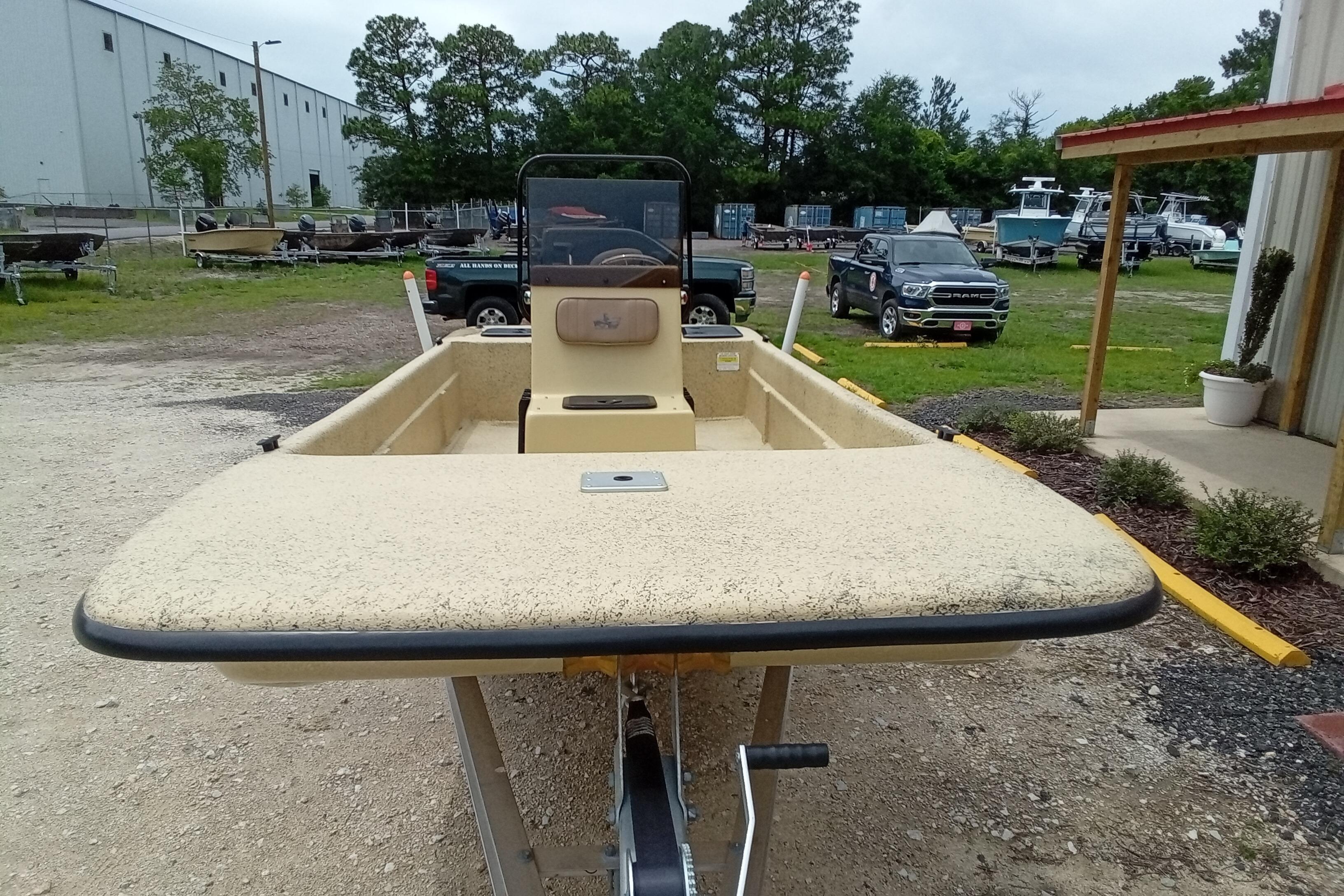 2025 Fibercraft F17 boat on trailer in outdoor setting.
