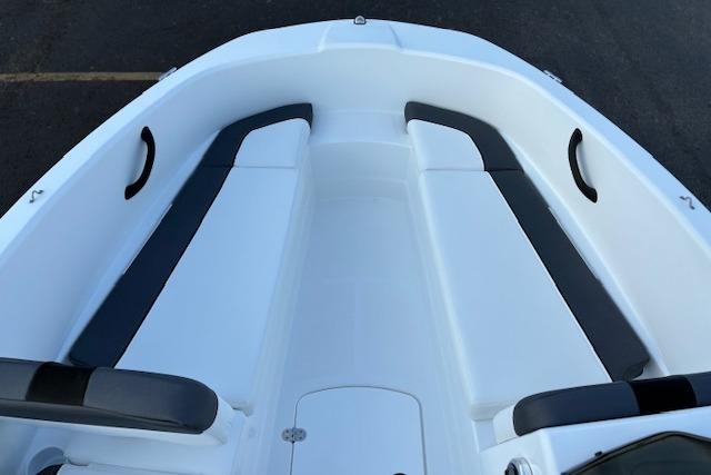 2026 Tahoe T16 boat interior with sleek seating and modern design.