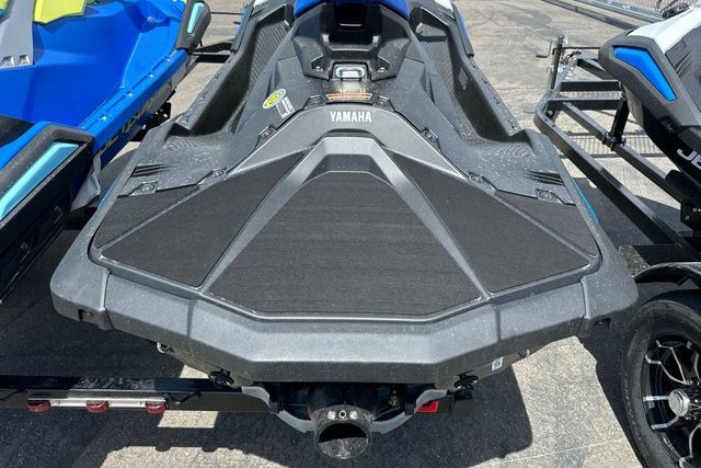 A black 2026 Yamaha WaveRunner Jetblaster is on a trailer.