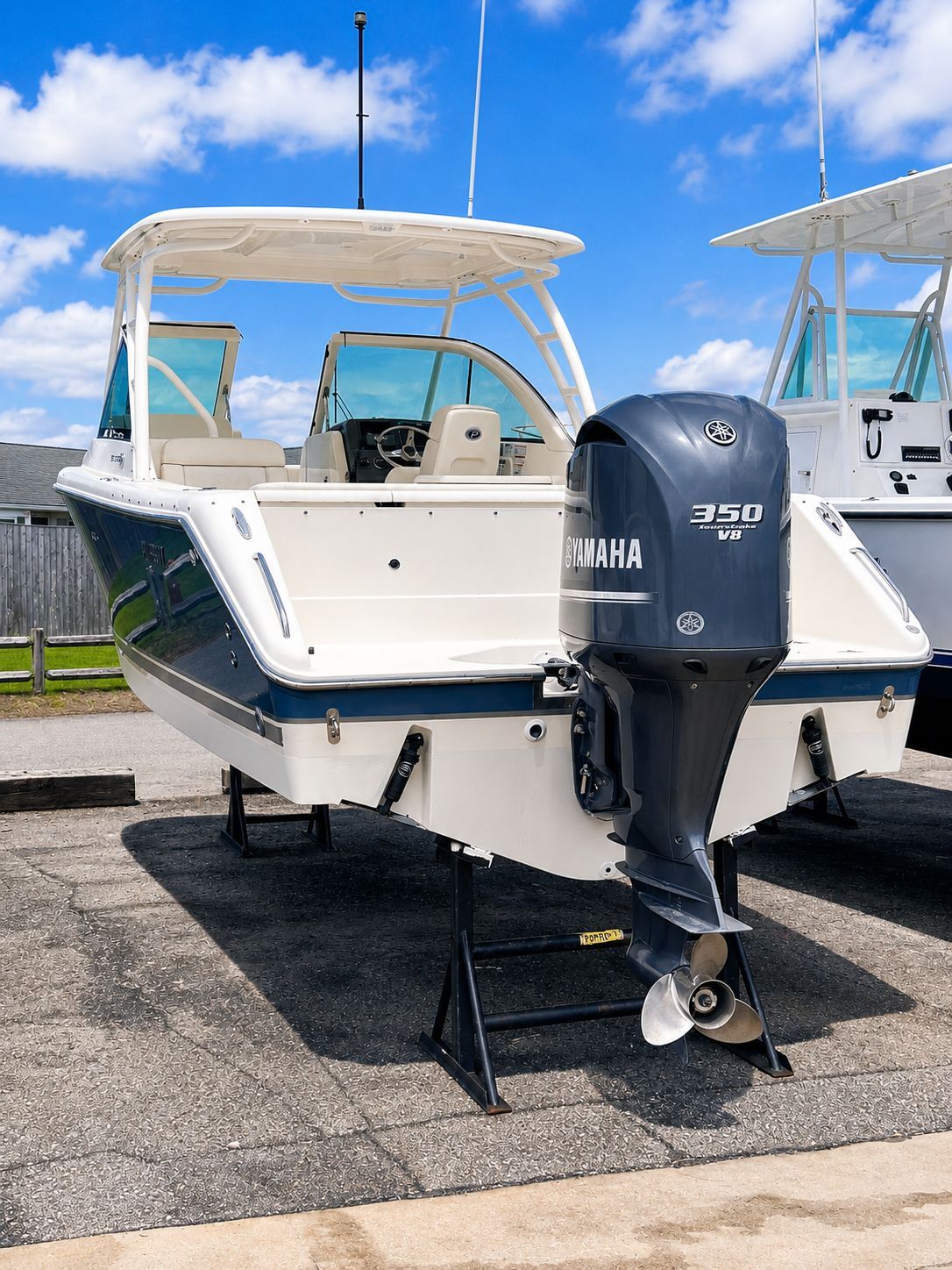 2012 Pursuit DC 265 Dual Console boat with Yamaha 350 engine.