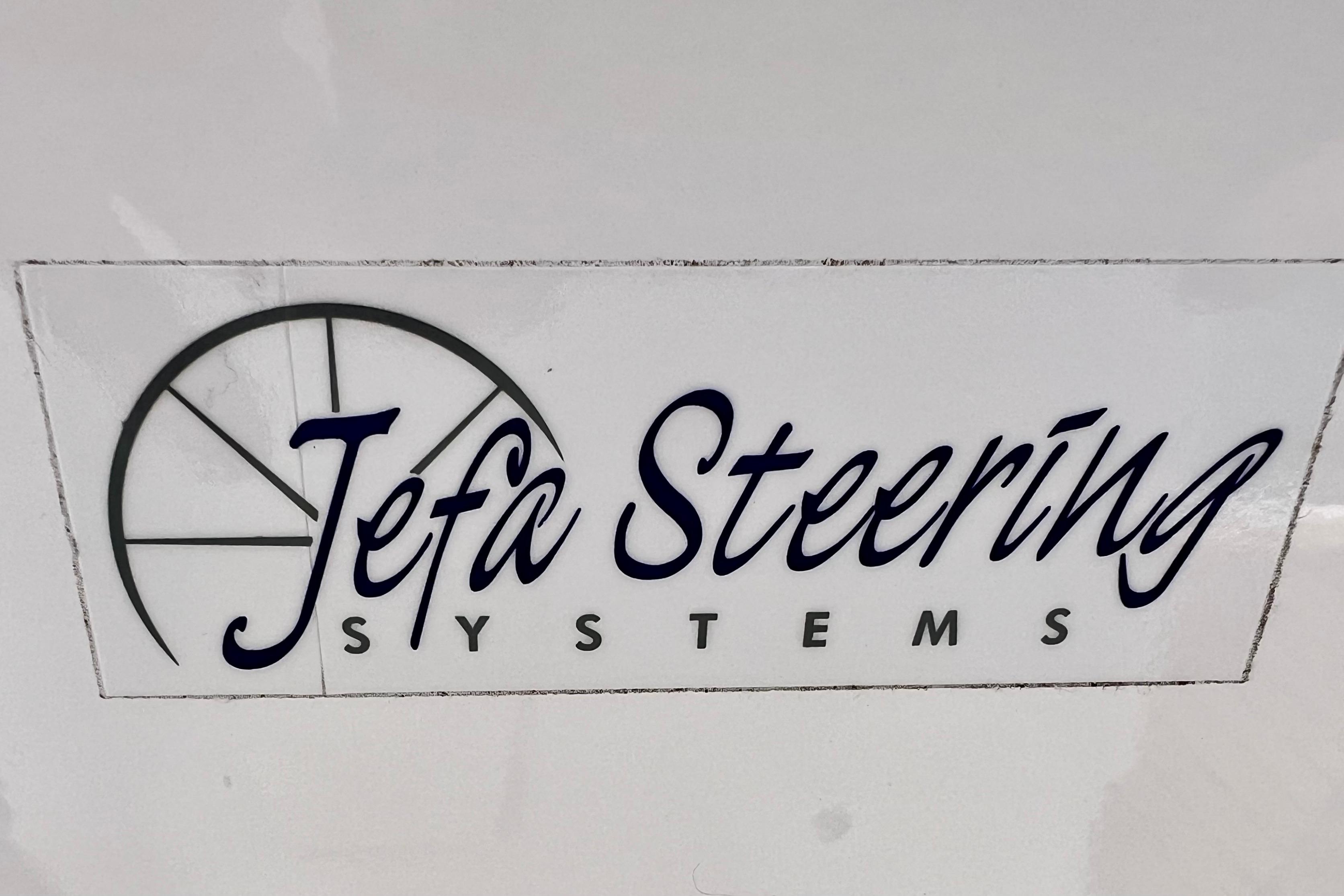 Jefa Steering Systems logo on 2016 Hanse 455 yacht.