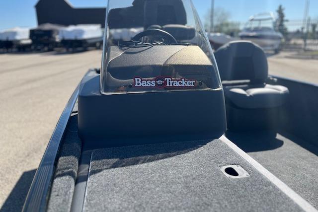 2026 Tracker Bass Tracker Classic XL boat interior with steering console and seating.