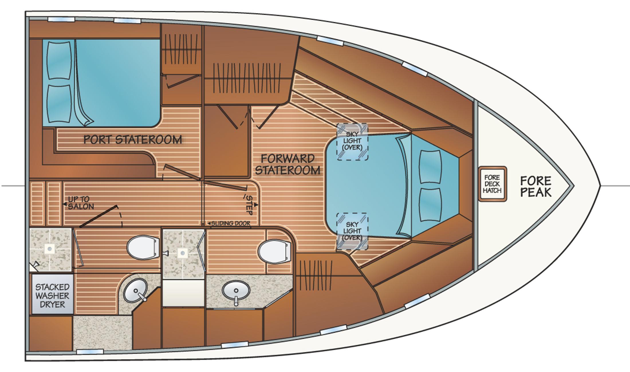 2 Stateroom 2 Head Layout