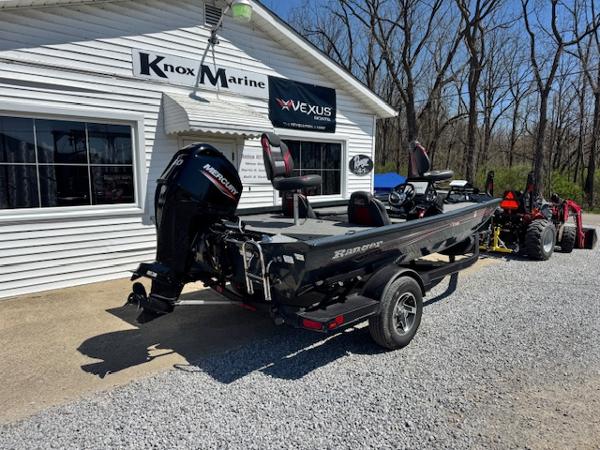 2023 Ranger RT178 boat parked outside Knox Marine dealership.