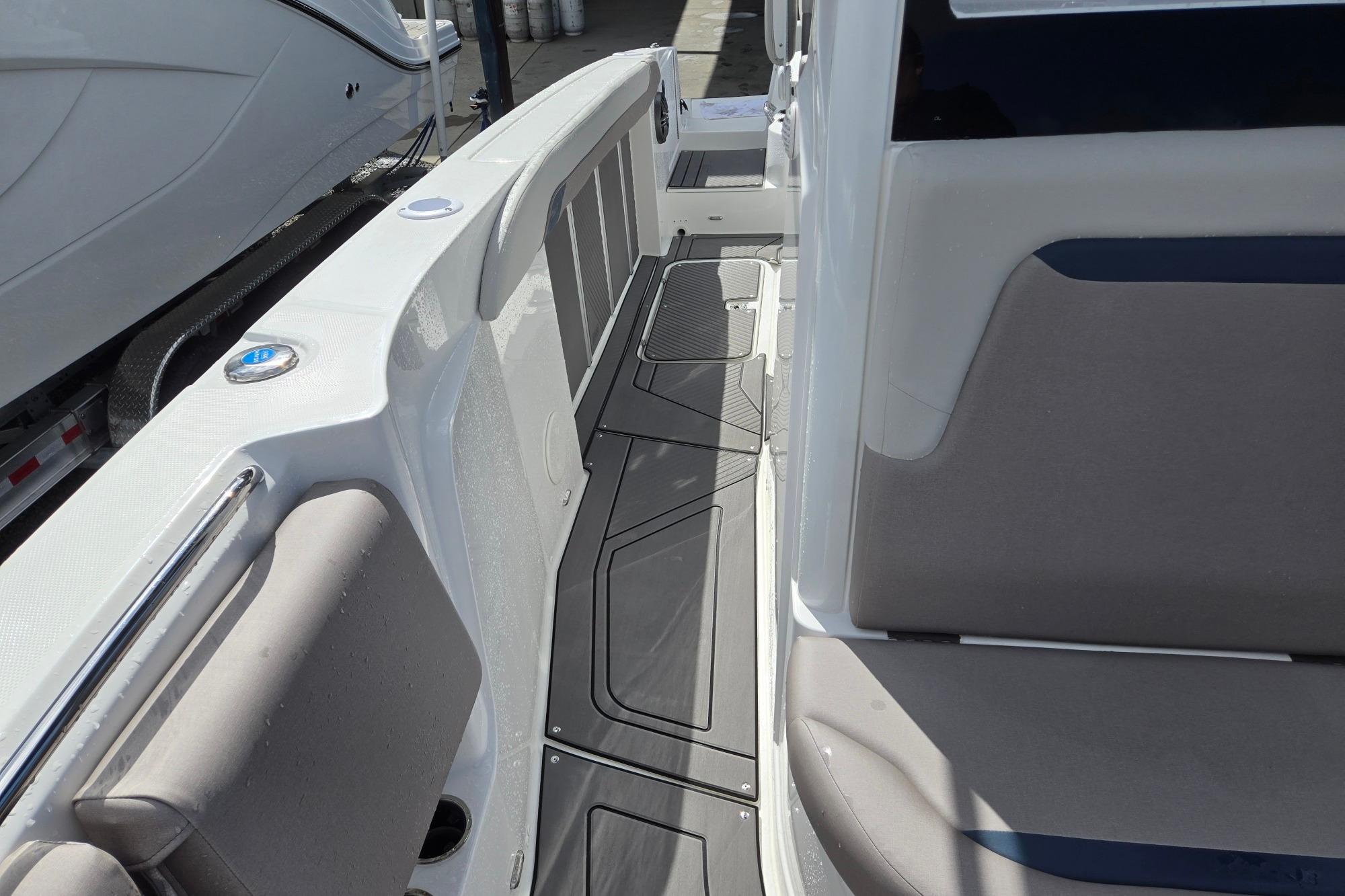 2026 Hurricane Center Console 24 OB boat interior with sleek seating and modern design.