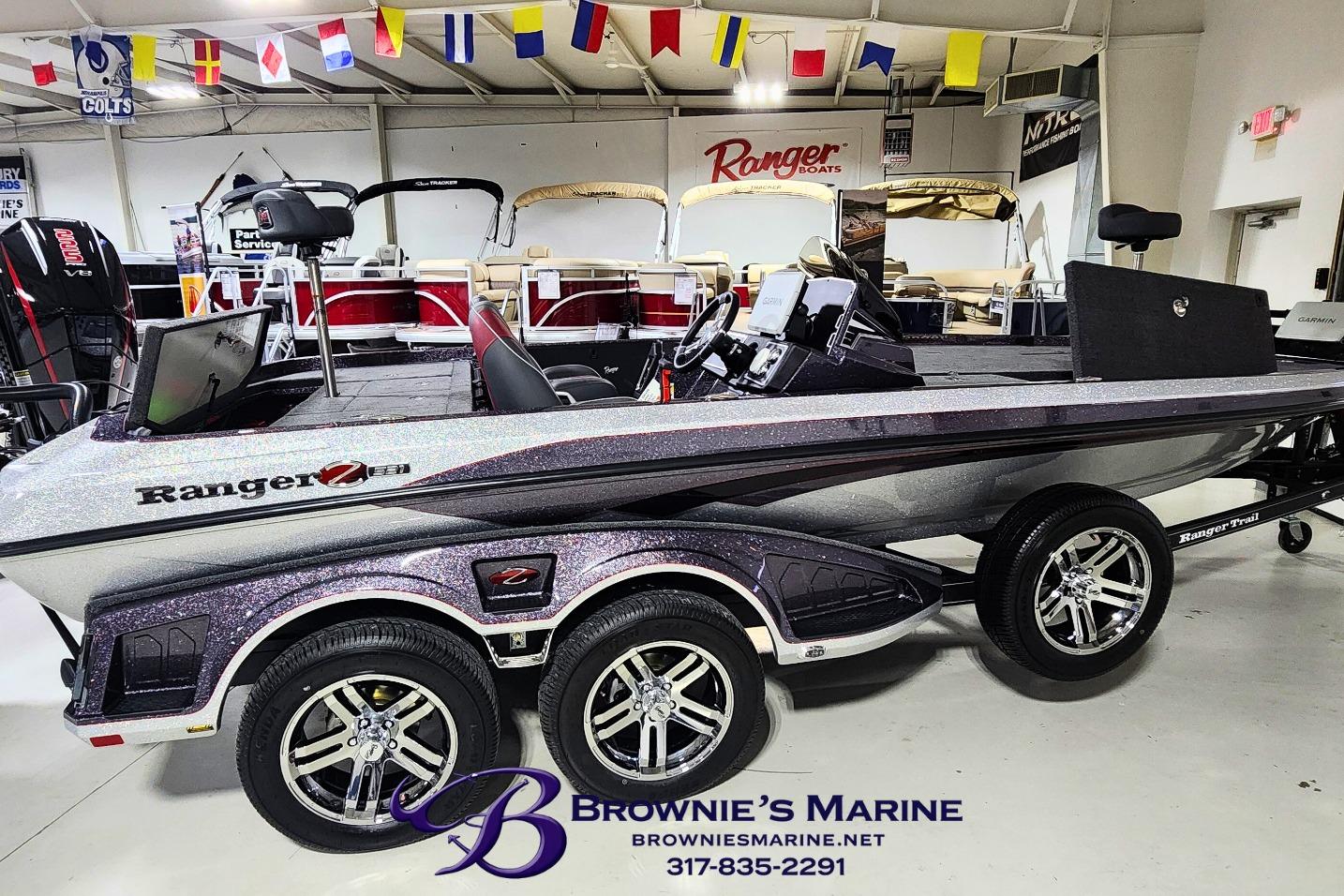2026 Ranger Z521 boat displayed at Brownie's Marine showroom.