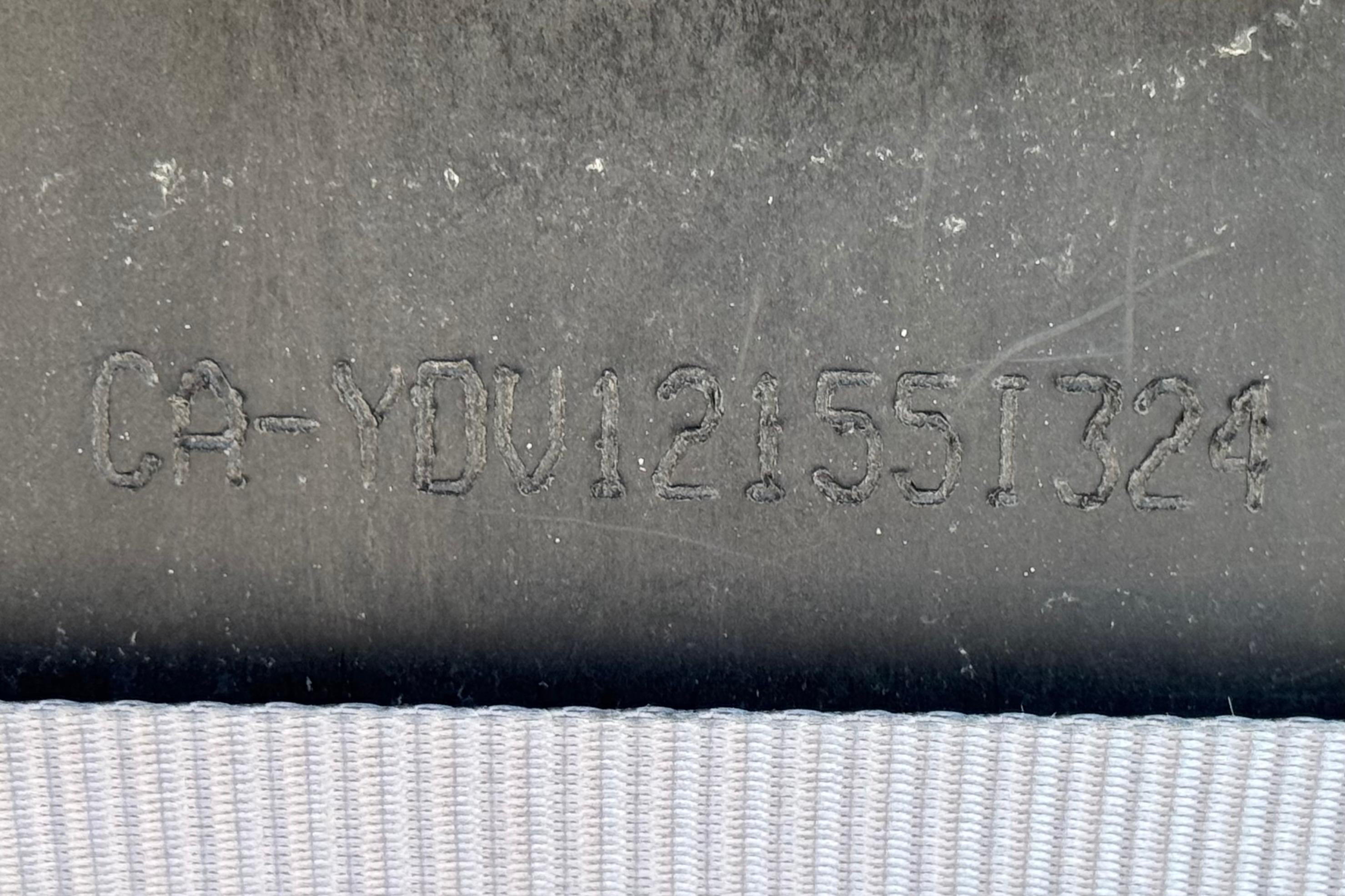 2024 Sea-Doo Switch Compact hull identification number on black surface.