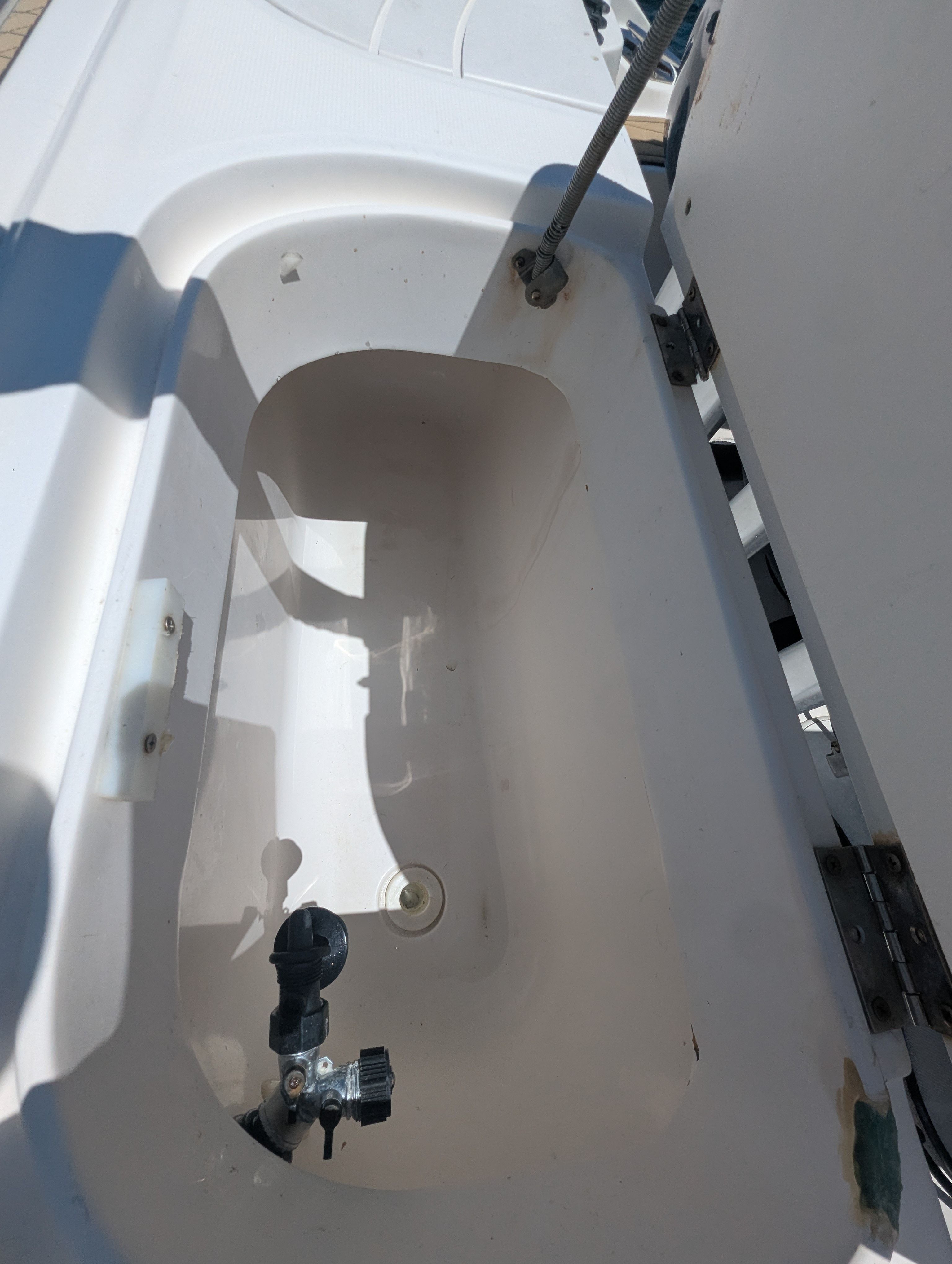 Interior view of a 2005 Wellcraft 35 CCF boat.