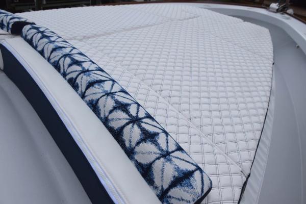 Bentley stitch sun lounge cushions forward deckhouse