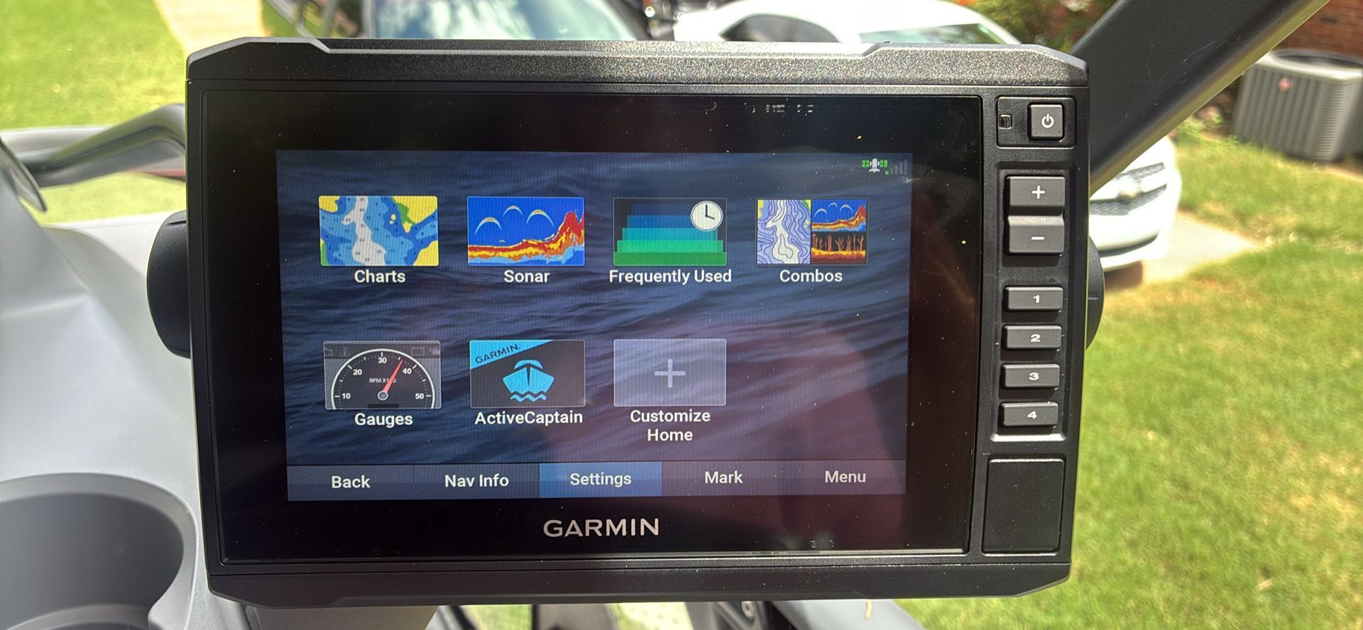 Garmin navigation system on a 2023 Sea-Doo Switch Sport 18.