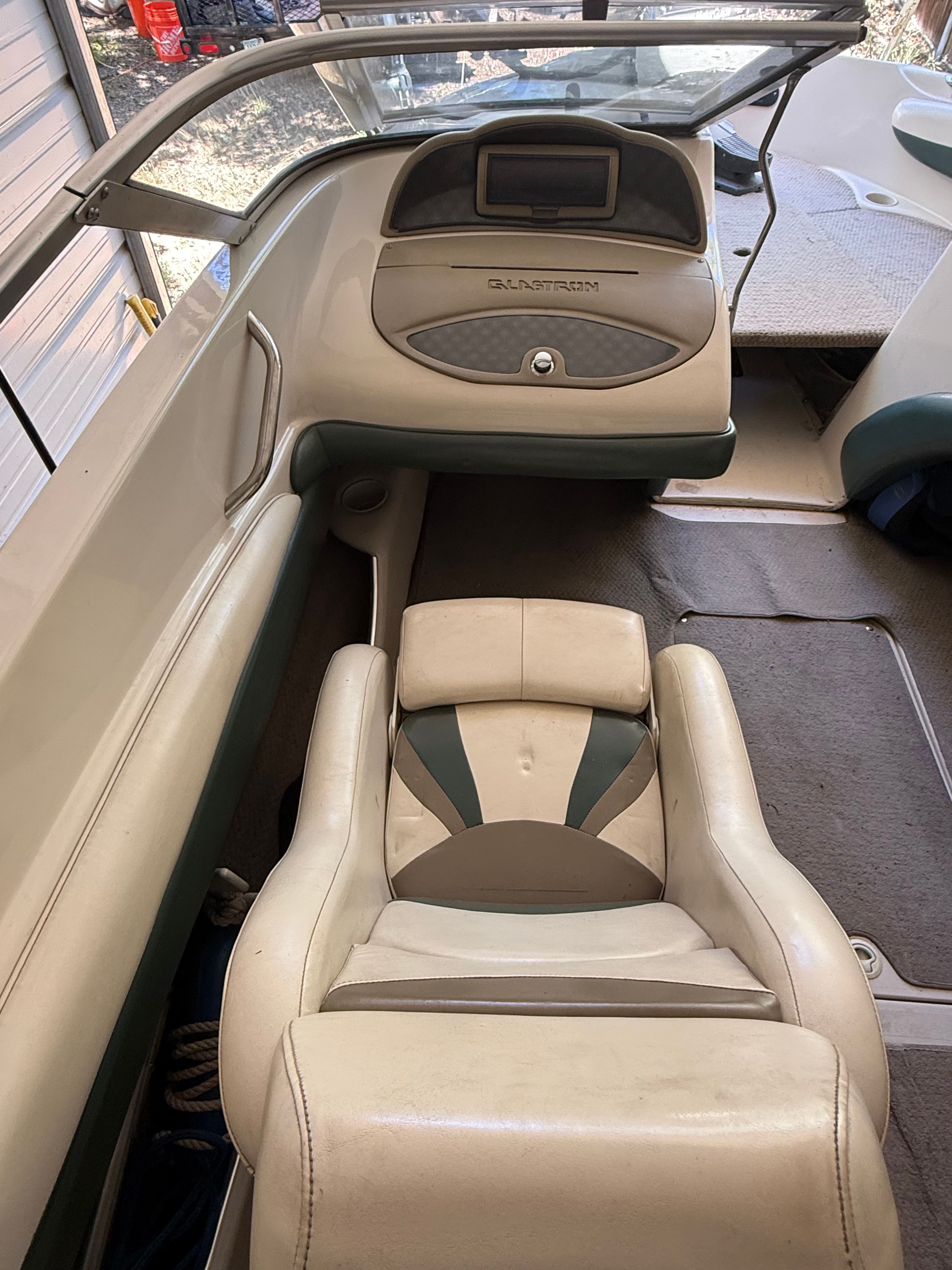 Interior of a 2002 Glastron GX 205 Ski & Fish boat.