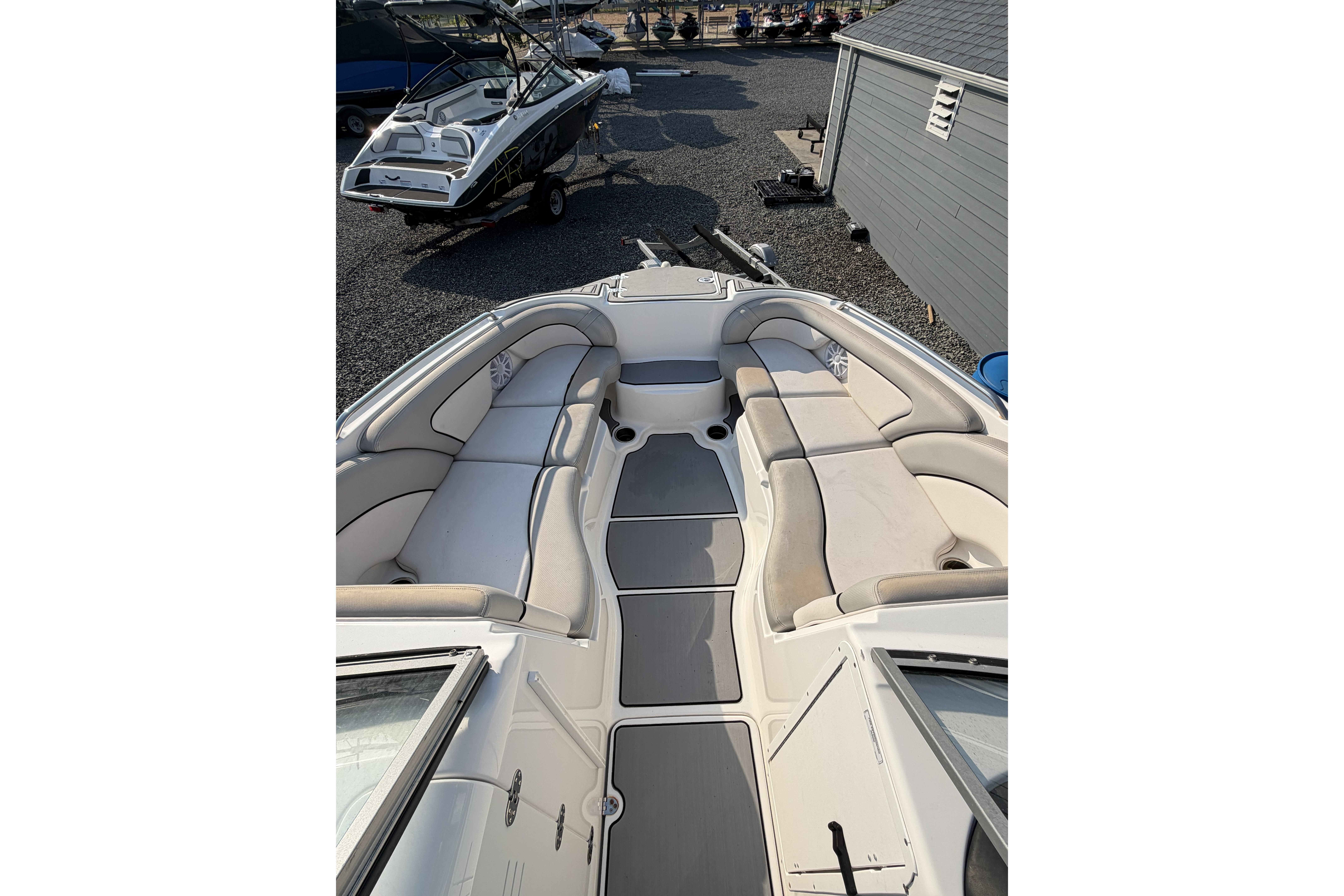 2011 Yamaha Boats AR240 HO interior with spacious seating and sleek design.
