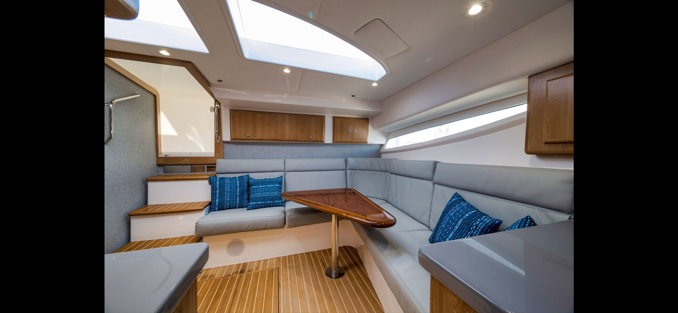 Interior of 2022 Mag Bay 42 Express yacht.