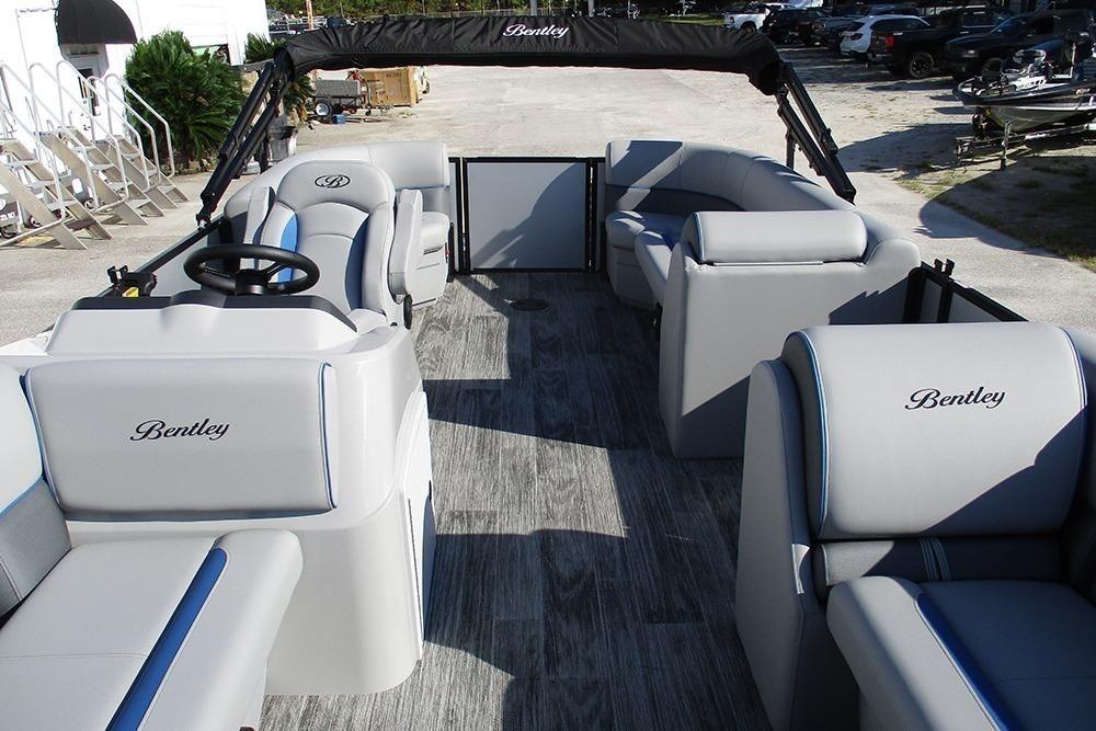 2026 Bentley Pontoons Bolt 223 interior with luxurious seating and modern design.