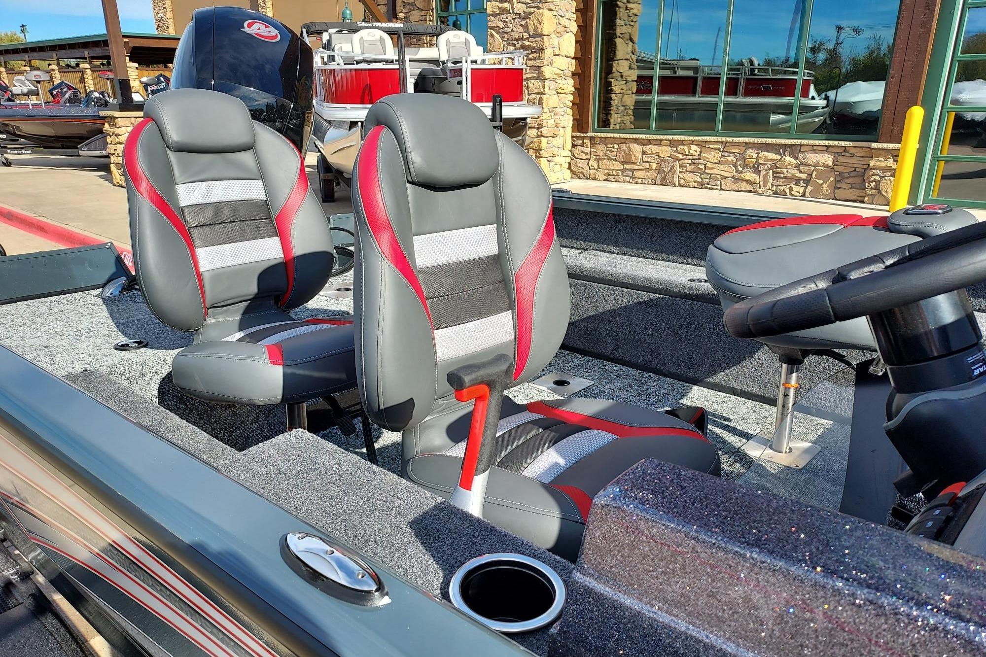 2026 Ranger VS1782SC Angler boat interior with stylish seats and modern design.