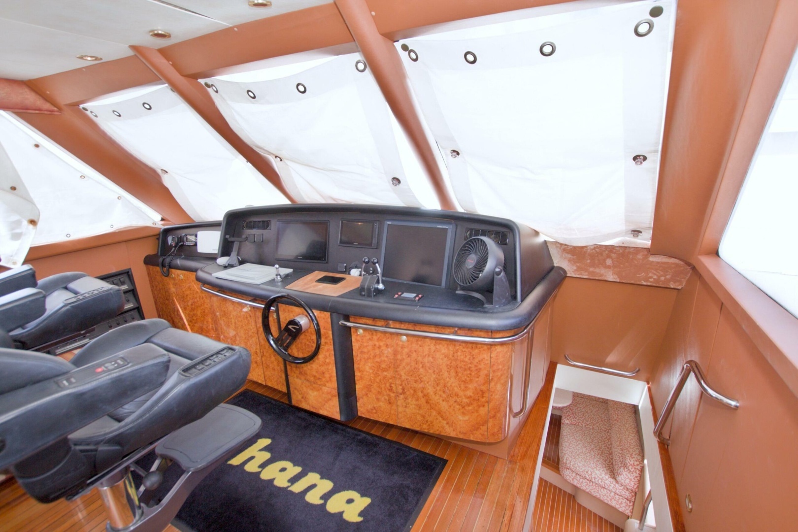1998 Lazzara Yachts 76 Skylounge Grand Salon - Image 56