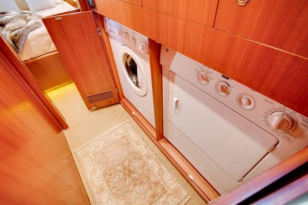 Laundry area on Horizon 82’ Cockpit Motoryacht, 2006 model.