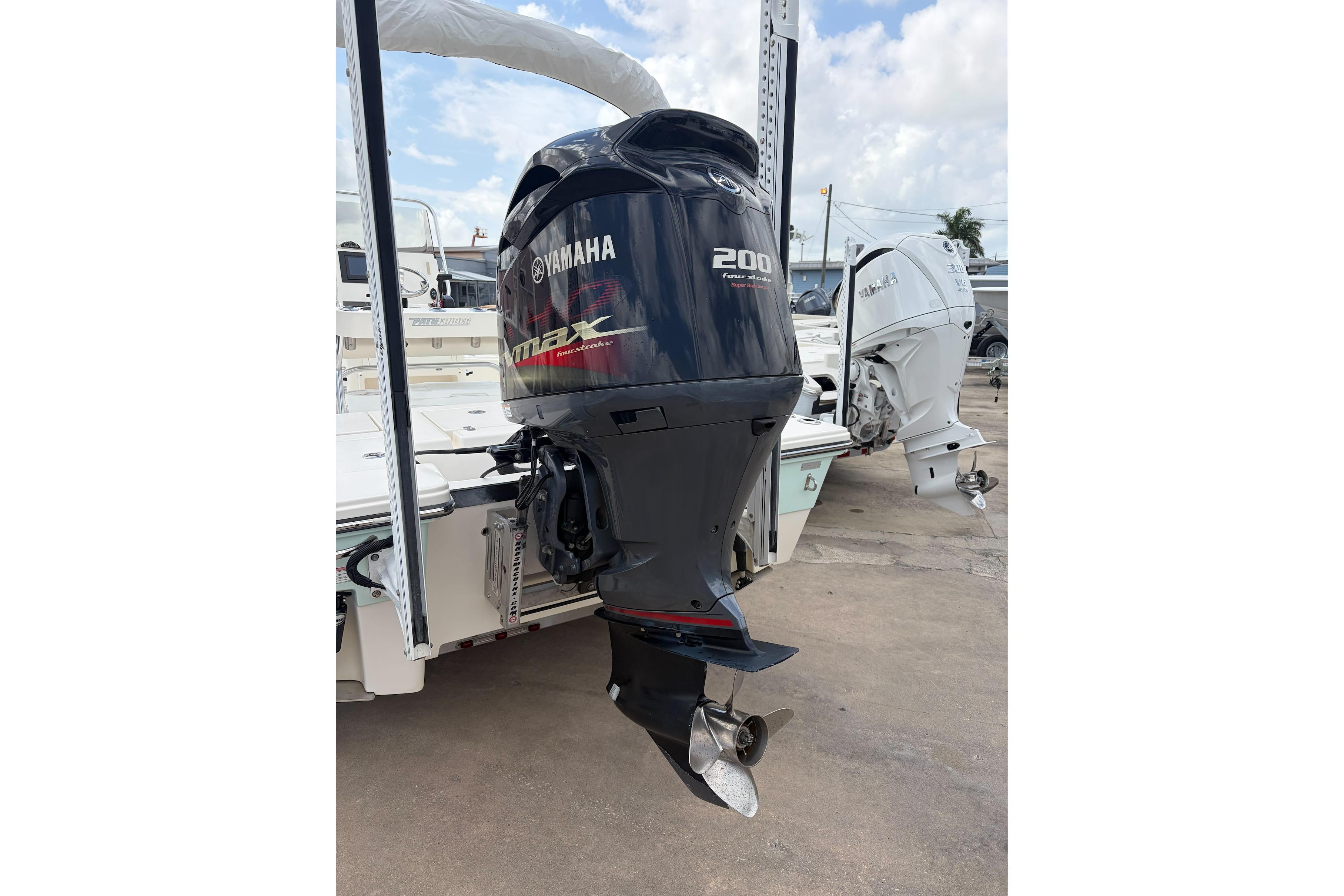 2017 Pathfinder 2200 TRS boat with Yamaha 200 HP outboard motor.