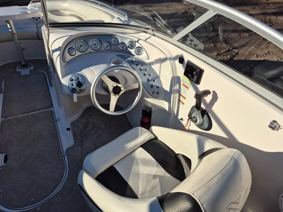 Interior of a 2008 Vectra 2402 IO boat.