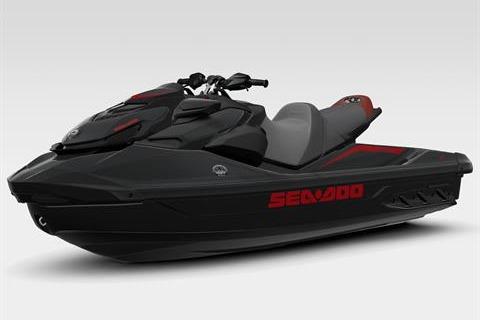 2026 Sea-Doo GTR-X 300 jet ski in sleek black and red design.
