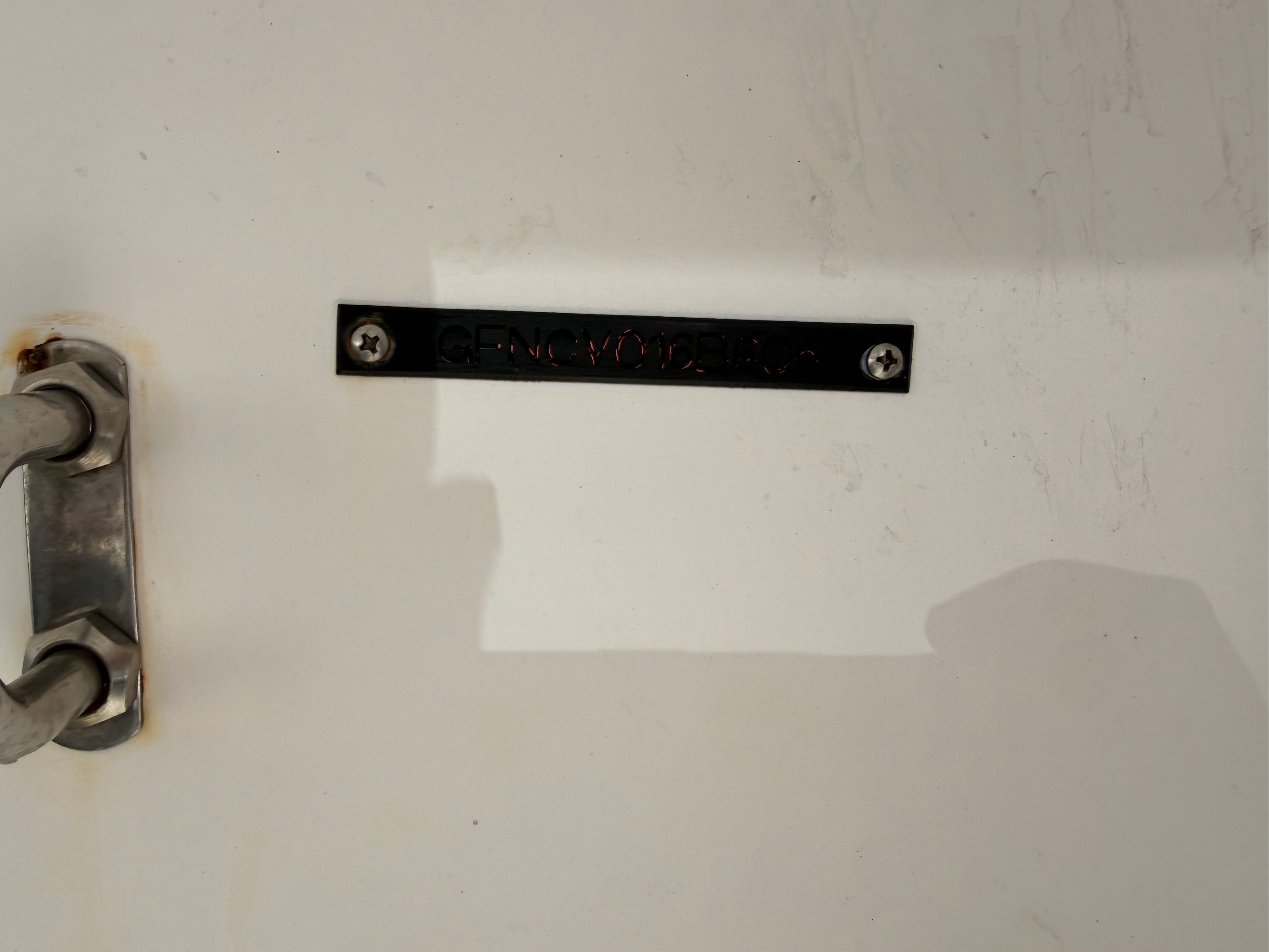 Close-up of a 2006 Four Winns 328 Vista boat part.