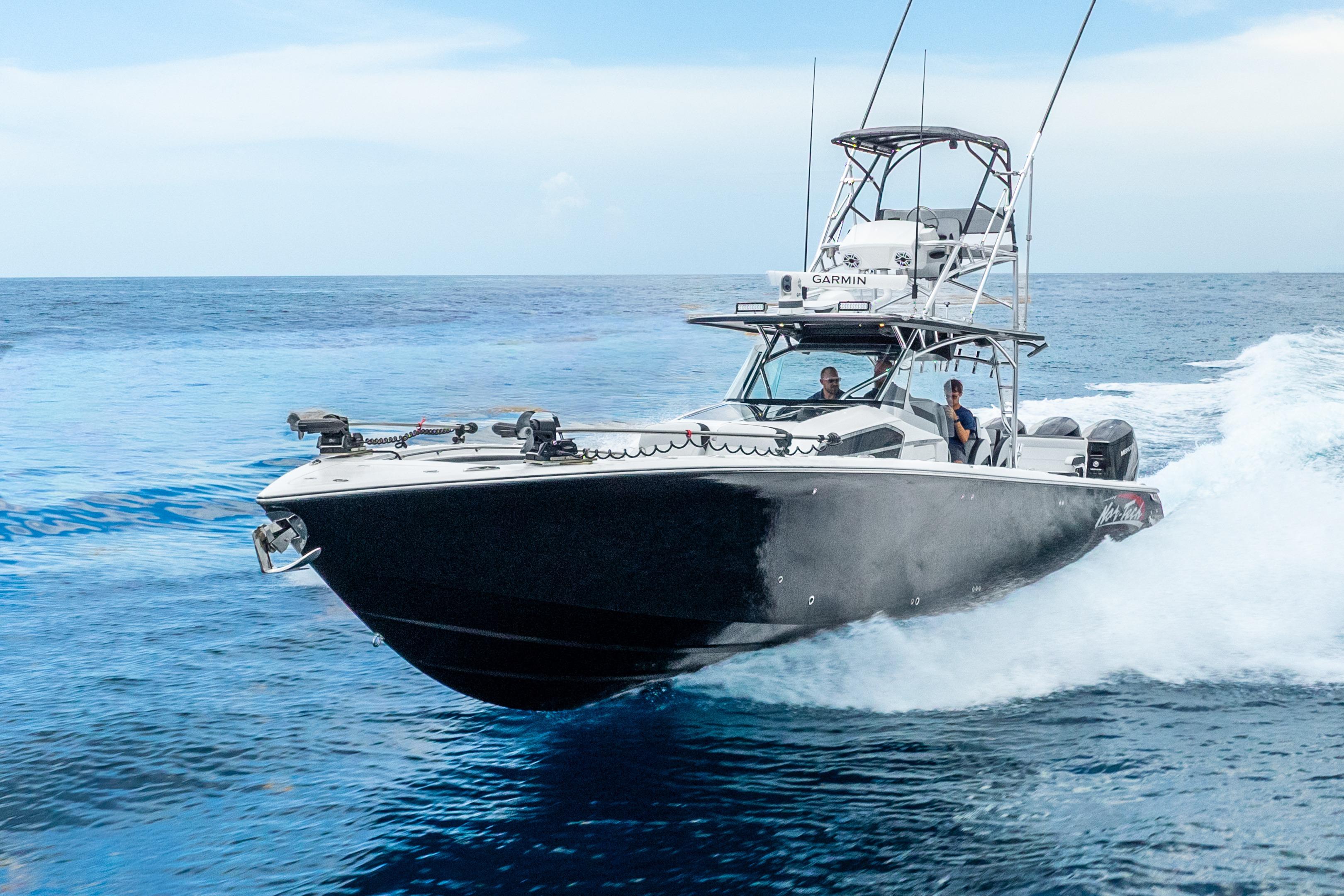 2024 Nor-Tech 452 Super Fish cruising on open ocean waters.