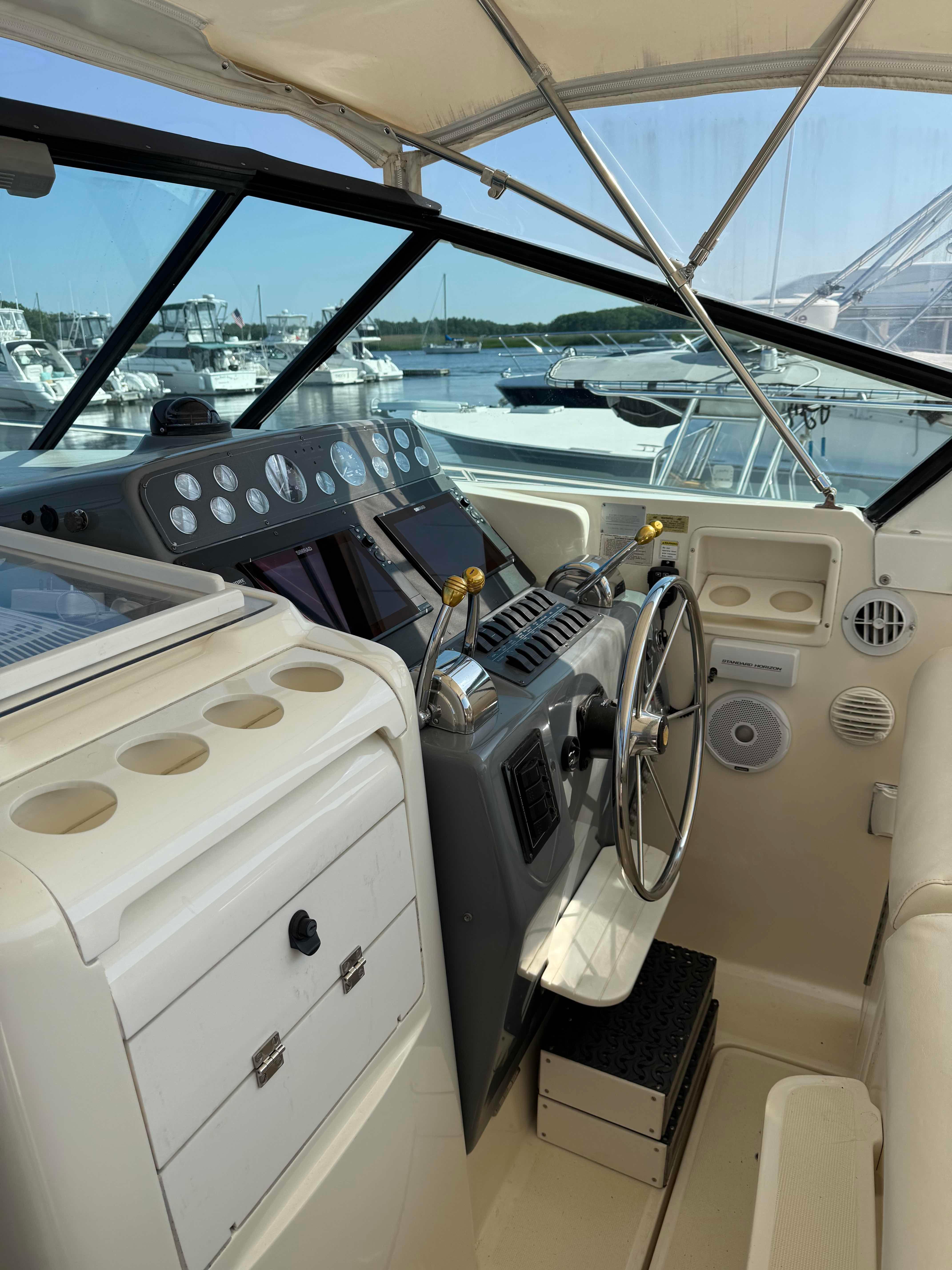 Interior of a 1996 Tiara Yachts 3500 Express.