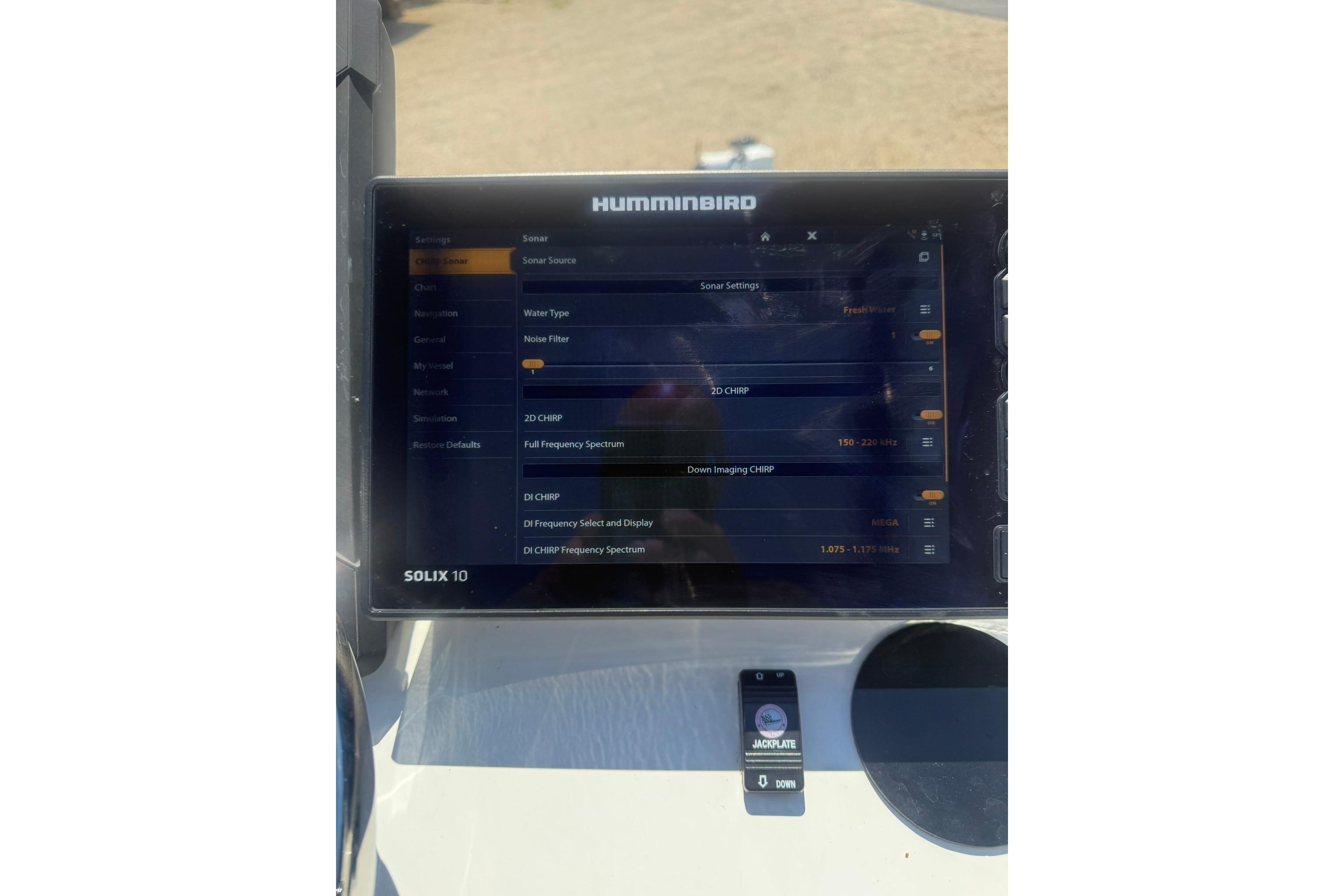 2024 Pair Customs 24 Center Console MV with Humminbird Solix 10 sonar display.