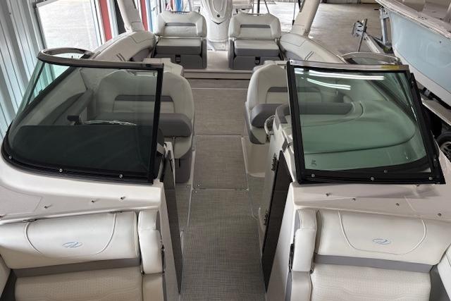 2026 Regal LX6 boat interior with spacious seating and modern design.