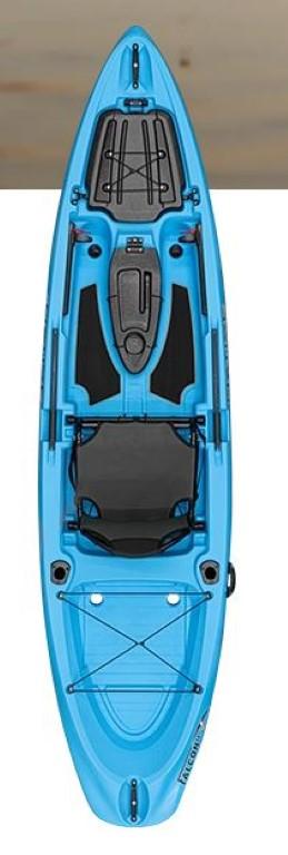 2023 Native Watercraft Falcon 11 blue kayak, top view.
