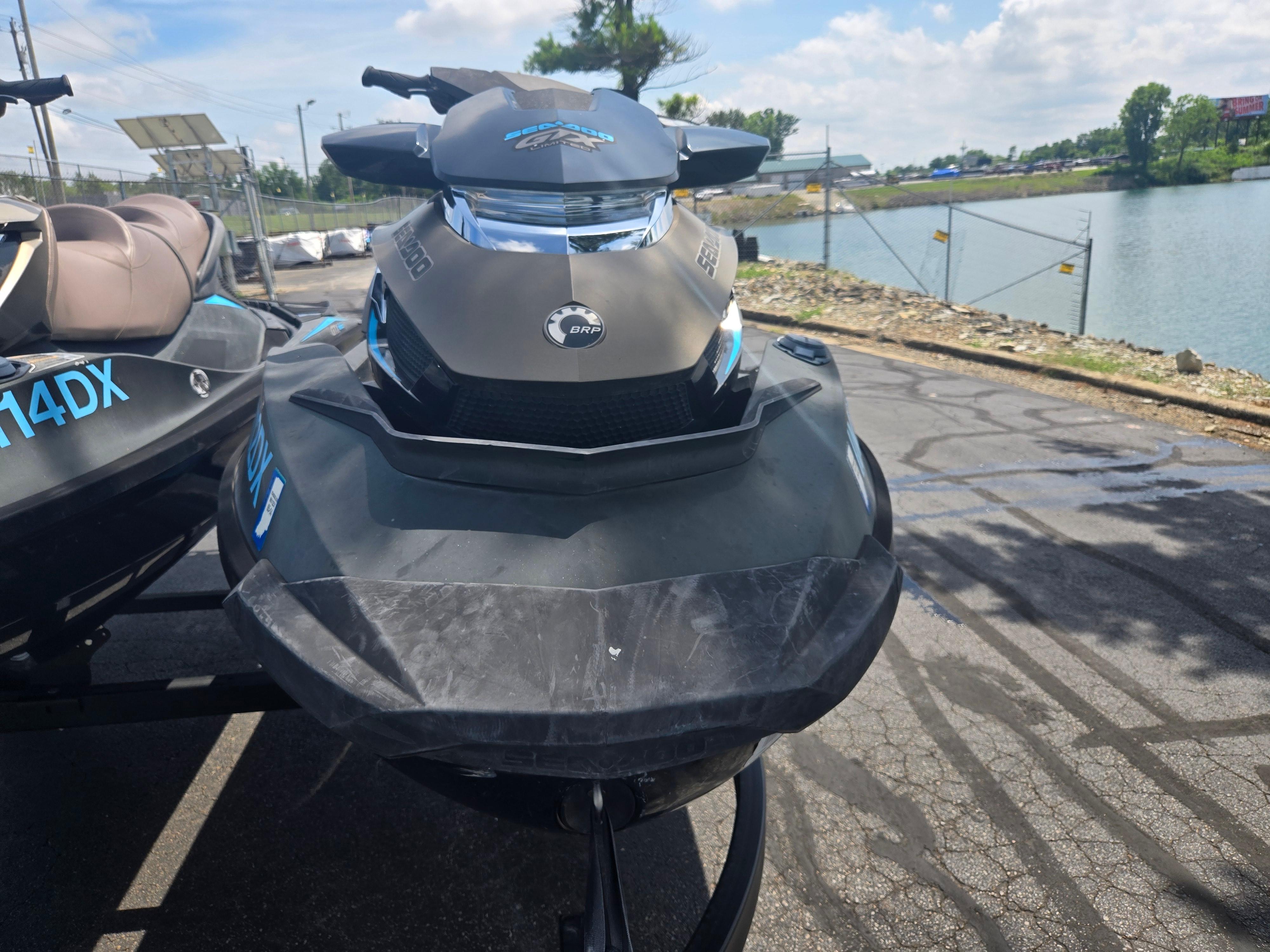 2016 Sea-Doo GTX Limited iS 260 jet ski parked near a waterfront.