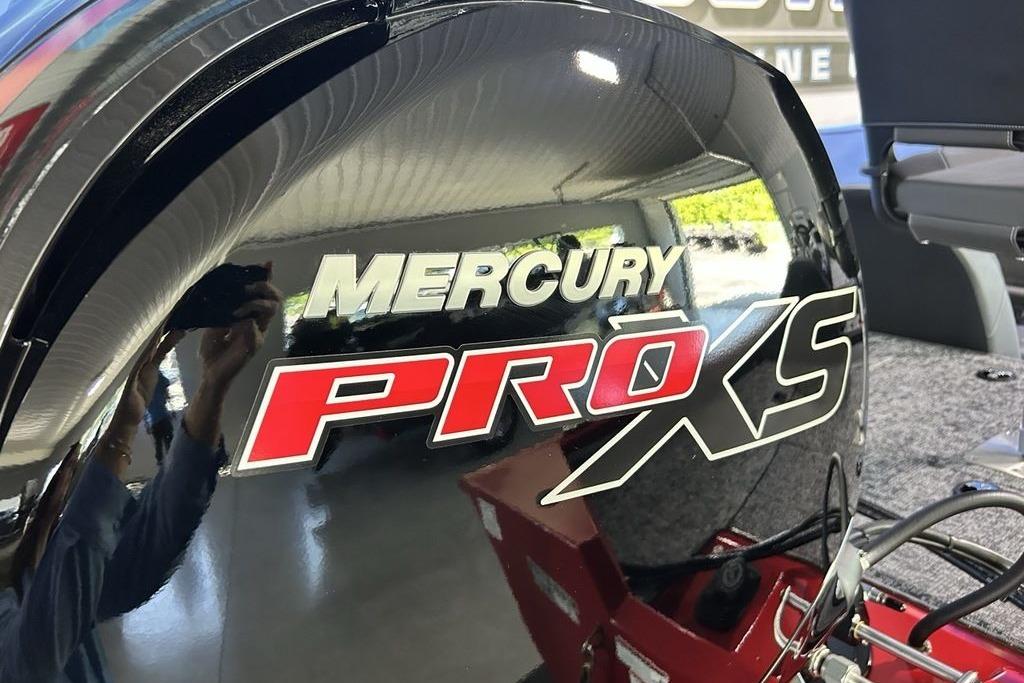 Mercury Pro XS engine on 2026 Tracker Pro Team 195 boat.