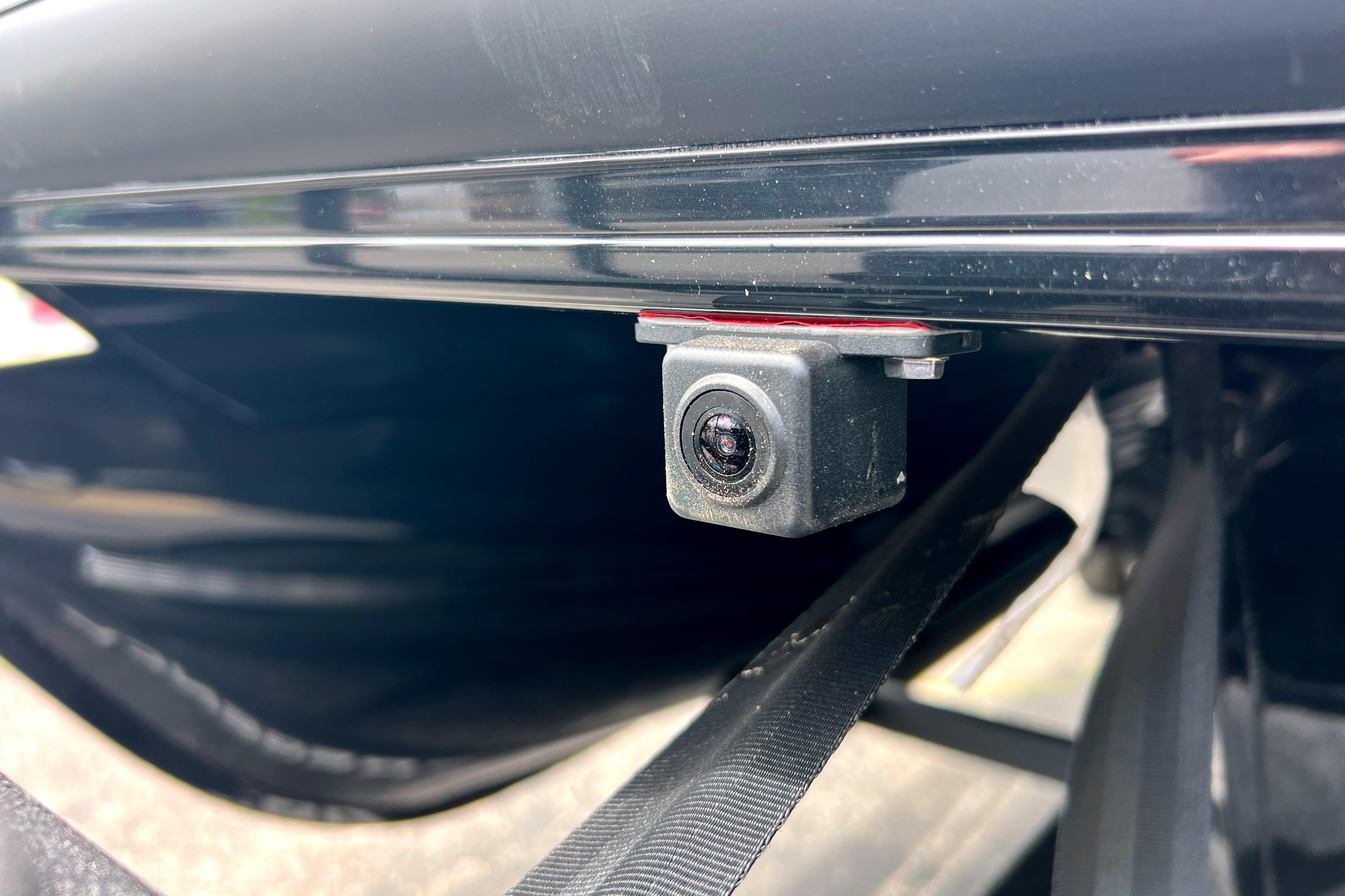 Close-up of a rearview camera on a 2026 Regency 230 DL vehicle.