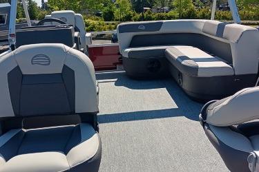 2026 Sun Tracker Bass Buggy 16 XL Select interior with spacious seating and modern design.