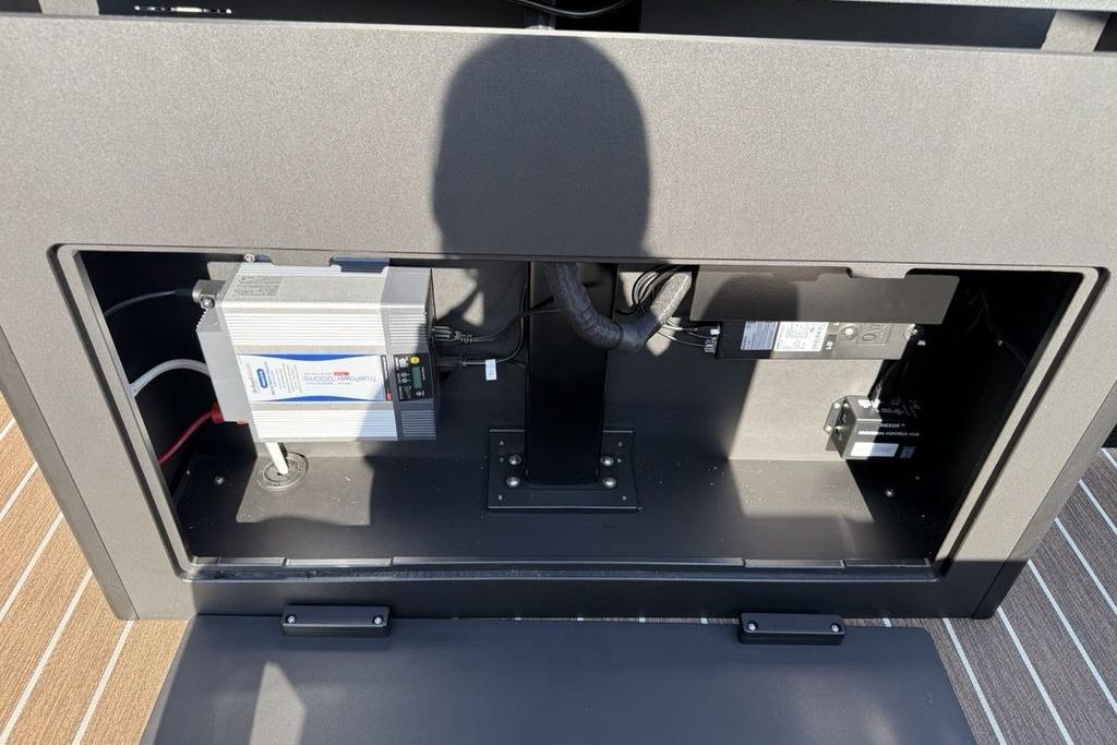 Interior view of 2026 Premier 250 Solaris RS CL electrical components.