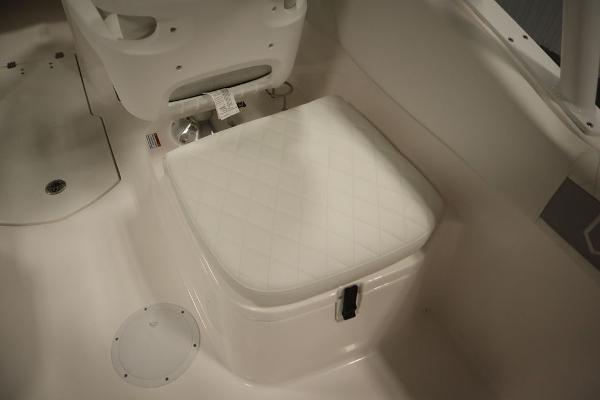 2025 Sea Fox 228 Traveler boat interior seating area.
