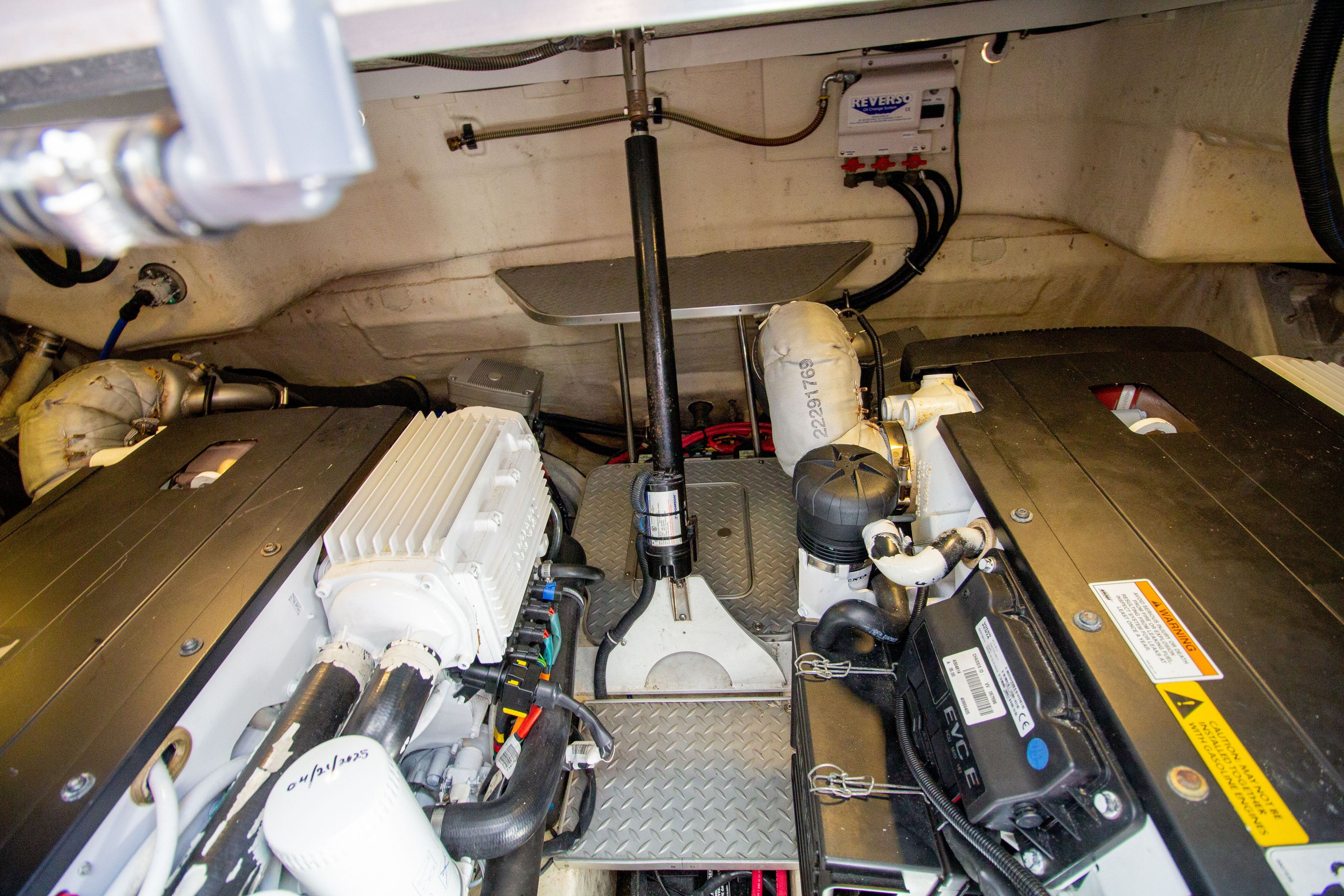 Engine room of a 2016 Formula 40 Performance Cruiser.