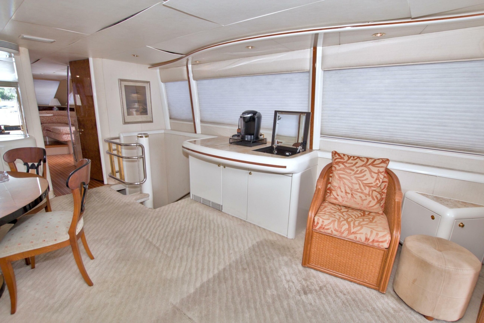 1998 Lazzara Yachts 76 Skylounge Grand Salon - Image 14