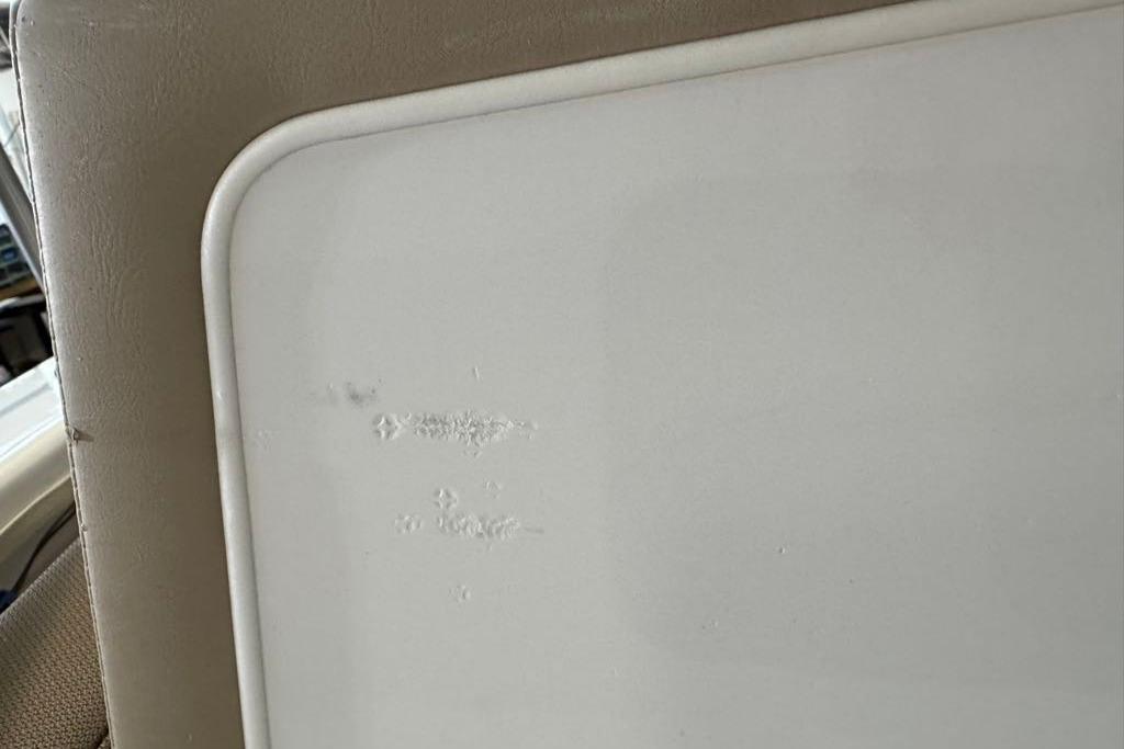 Close-up of a 2026 Tahoe 2150 CC boat interior with textured surface detail.
