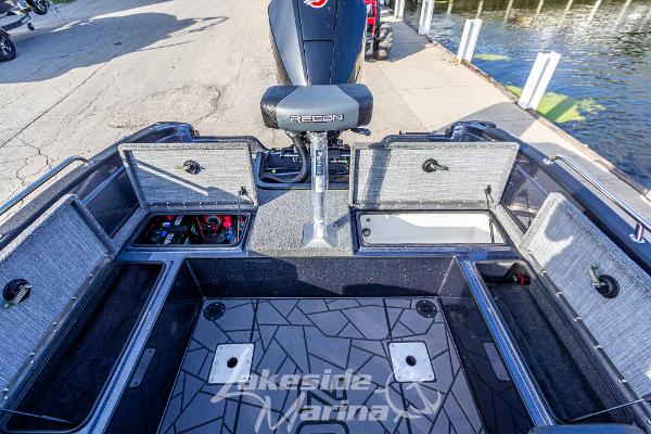 2024 Recon 985 SC boat interior at Lakeside Marina.