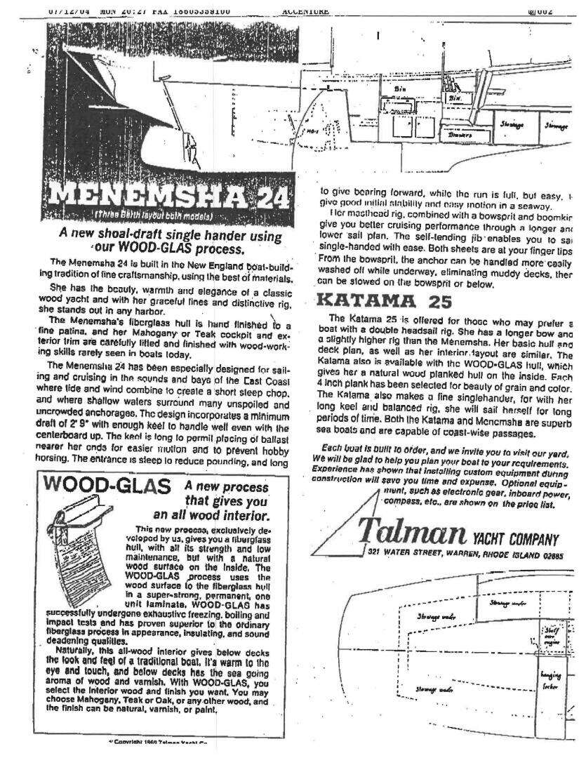 1973 Custom Menemsha 24 - Image 17