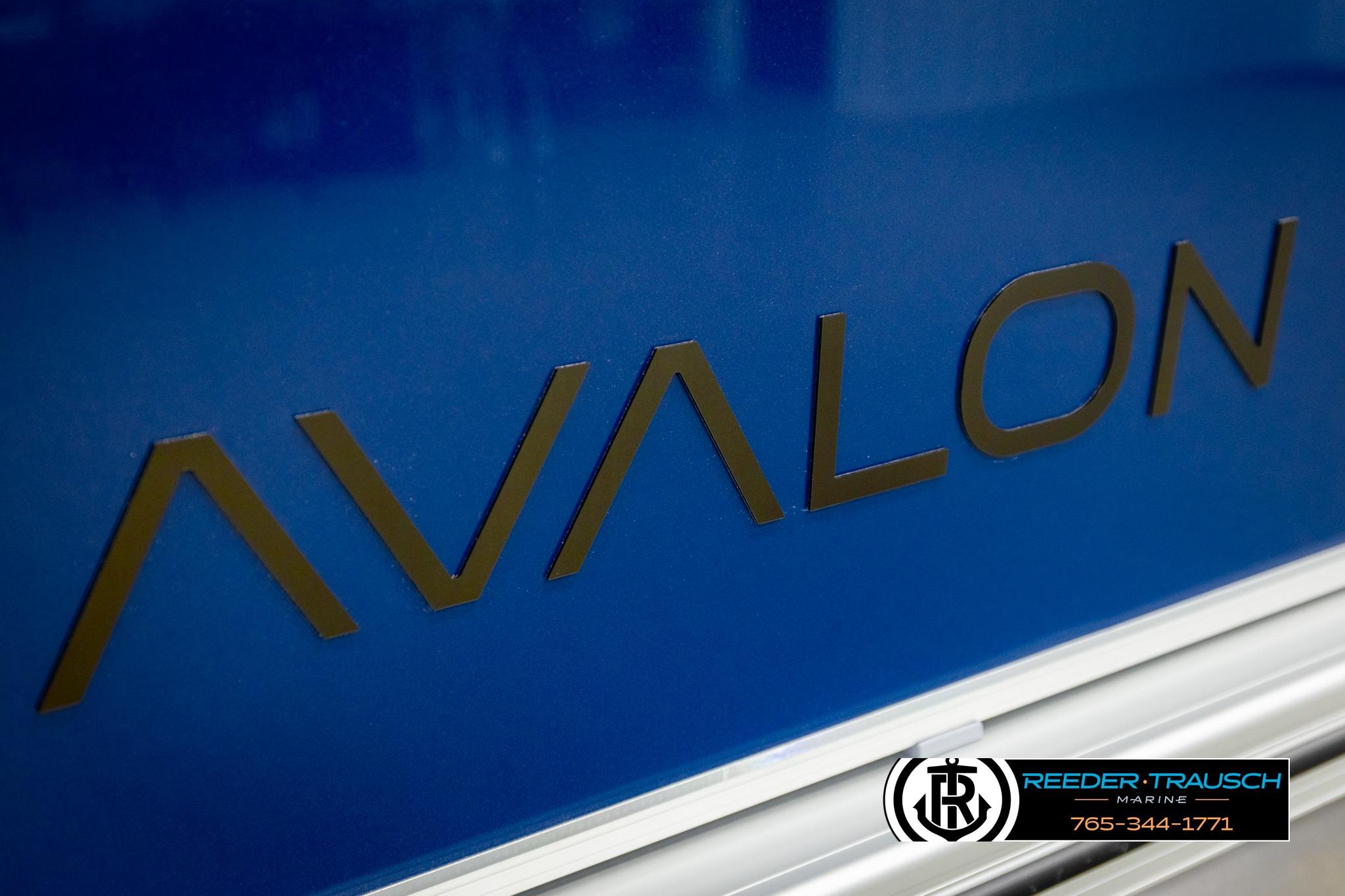 2026 Avalon VEN CRB logo on blue background, Reeder-Trausch Marine branding.