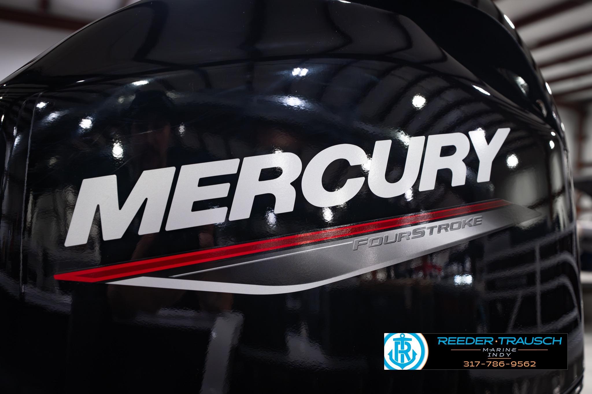 Mercury FourStroke engine on a 2026 Lund 1650 Rebel XL SS boat.
